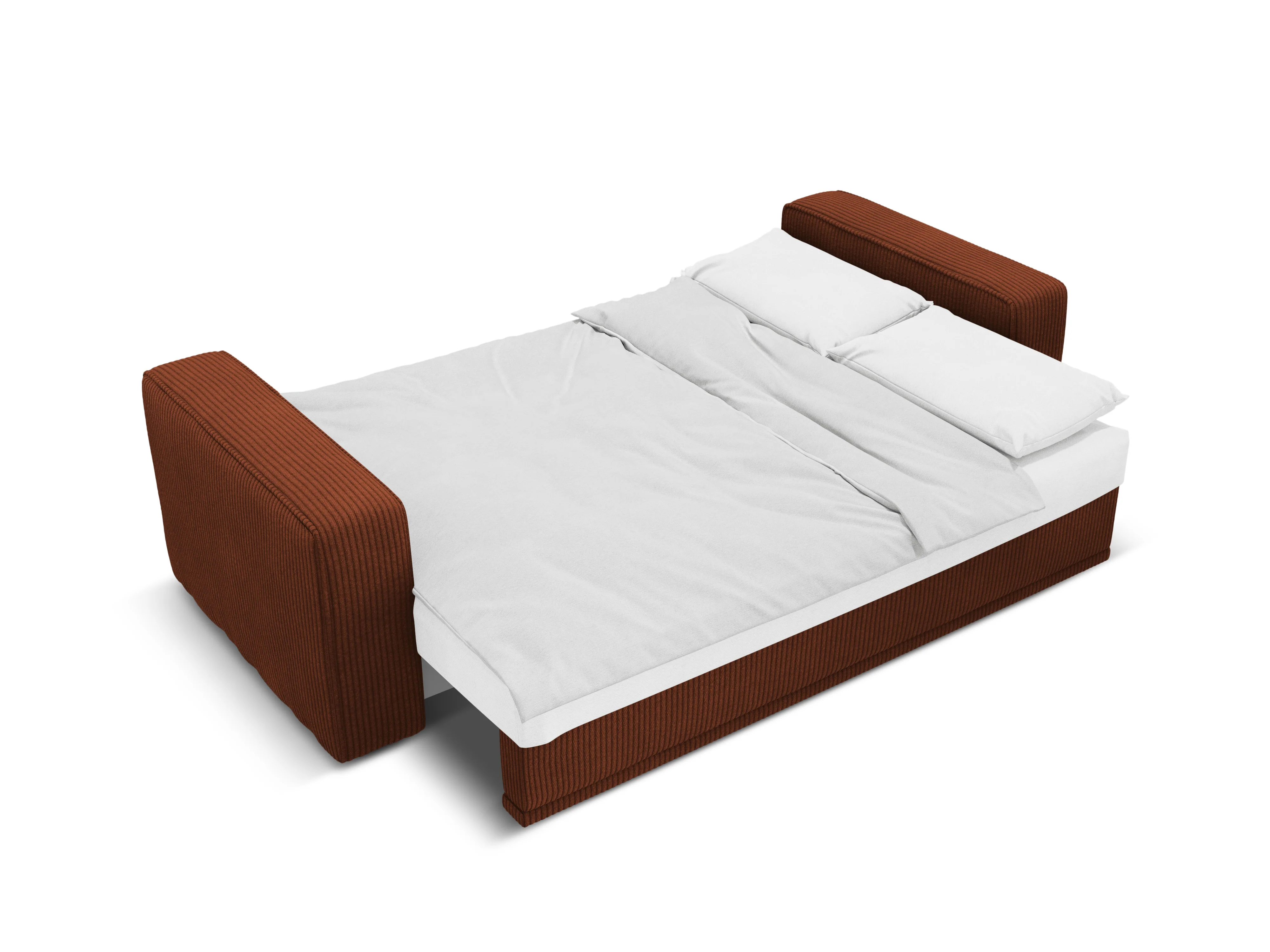 Sofa z funkcją spania RIBES ceglasty sztruks - Image 5