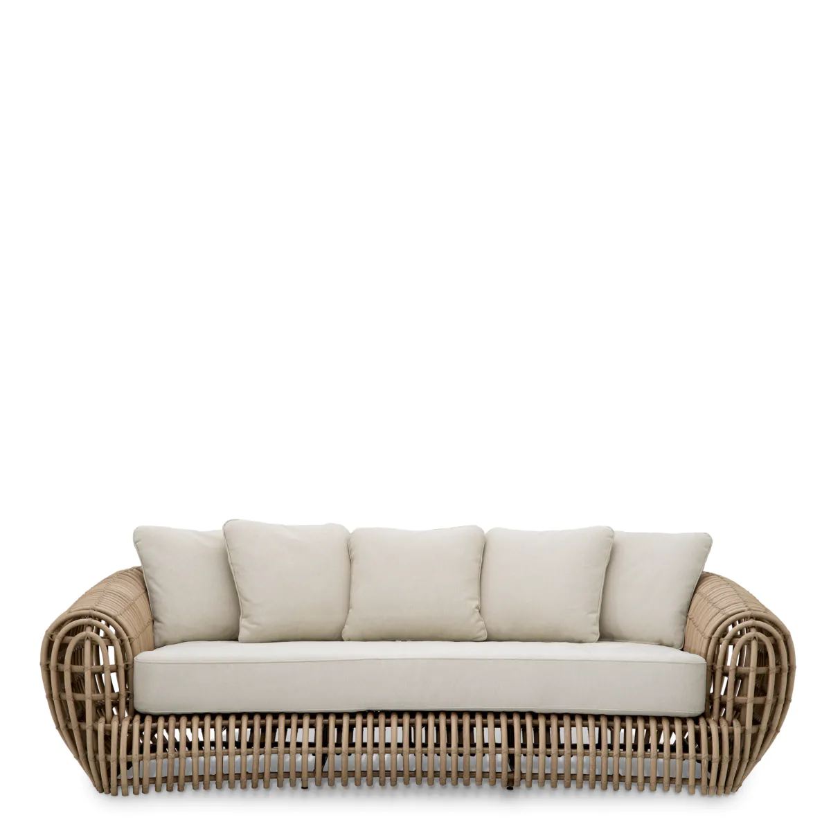 Sofa zewnętrzna SIDERNO syntetyczny rattan - Image 3