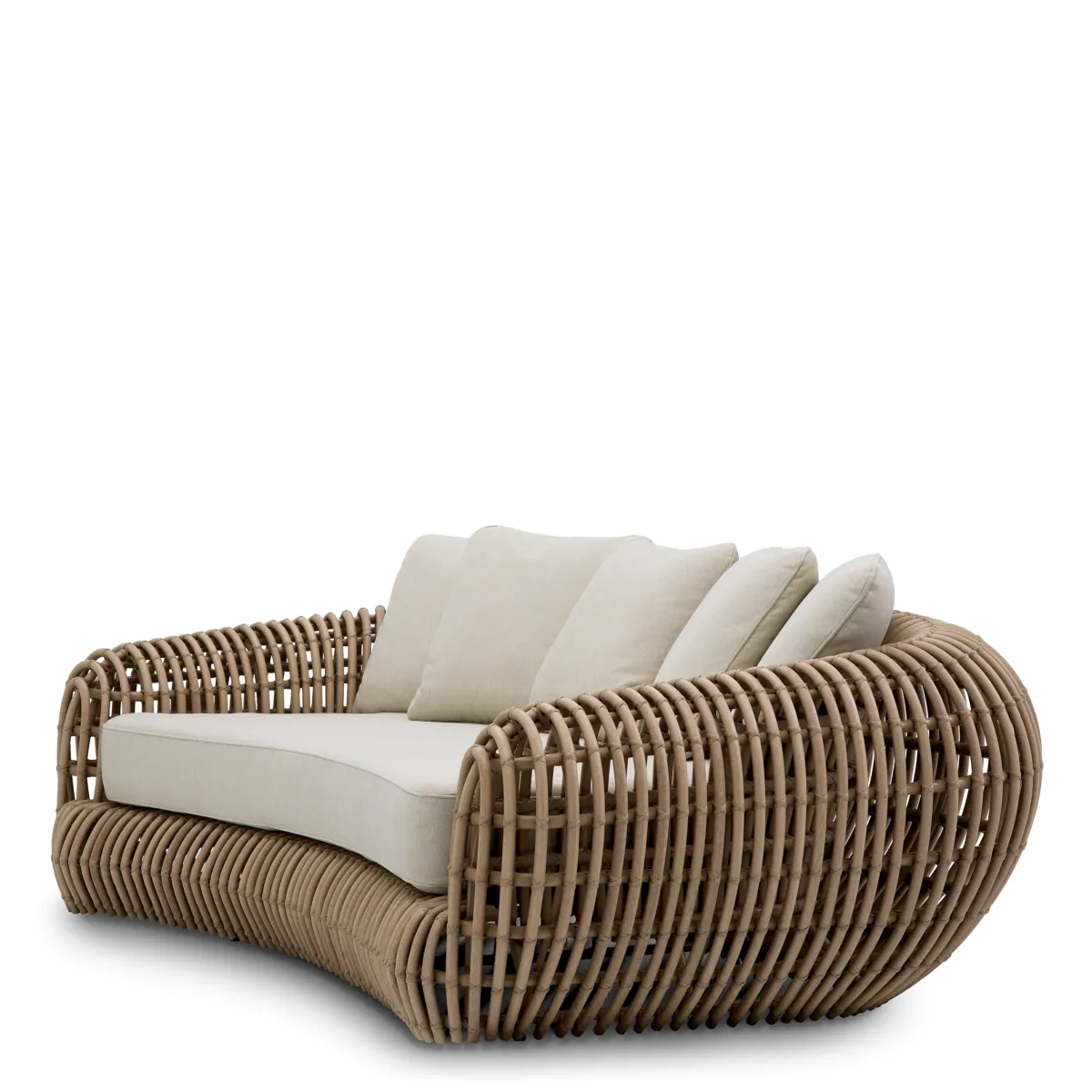 Sofa zewnętrzna SIDERNO syntetyczny rattan - Image 5