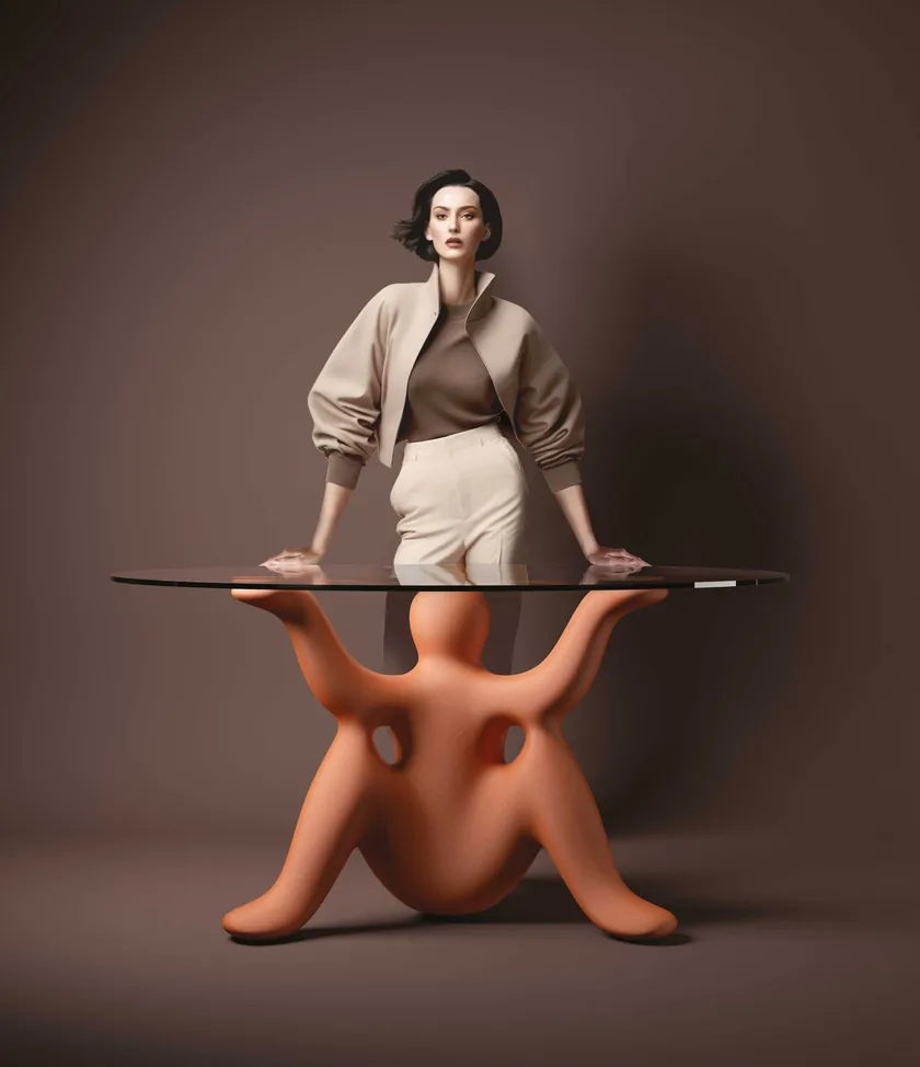Stół okrągły HELPYOURSELF biały - Image 2