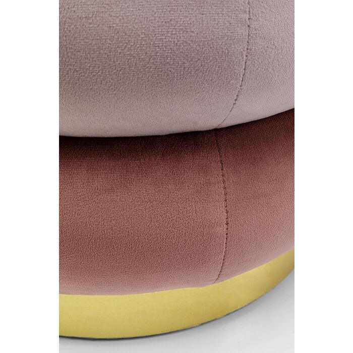 Stołek SANDWICH różowy ze złotą podstawą - Image 3