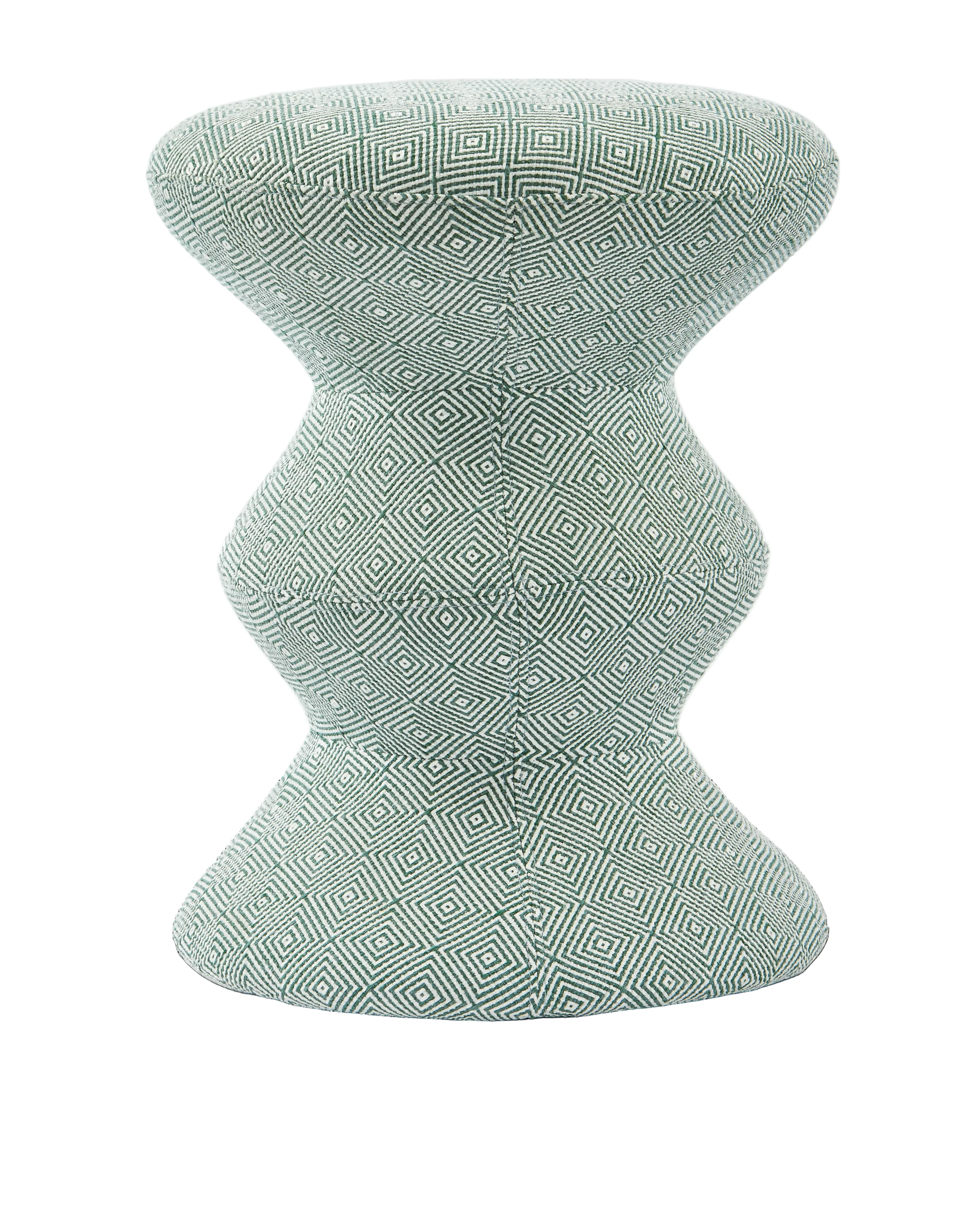 Stołek SOFT ZIG ZAG zielony z białym - Image 3