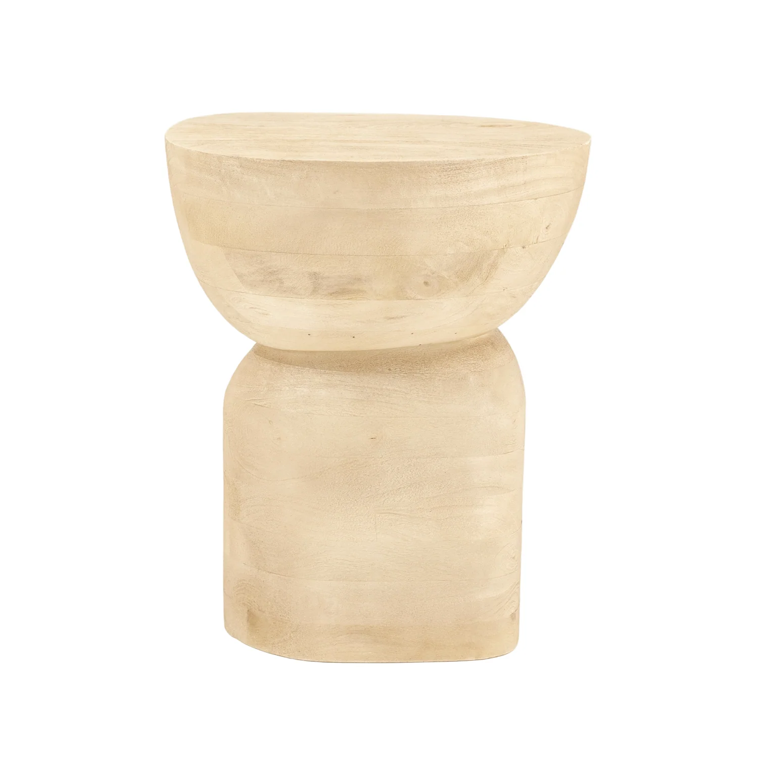 Stolik boczny COBBLE drewno mango