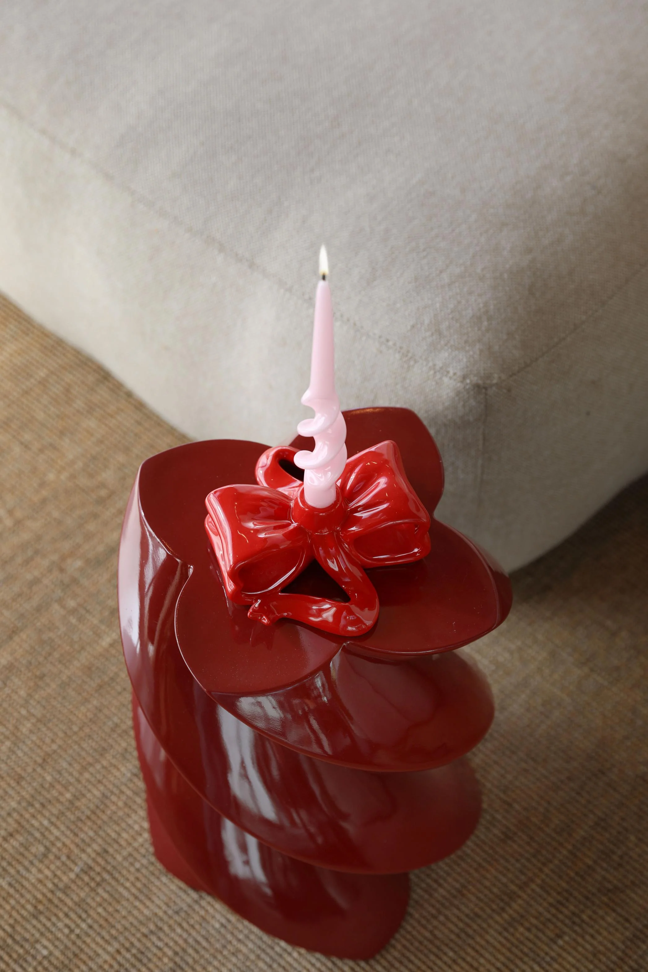 Stolik boczny MARSHMALLOW burgundowy - Image 6