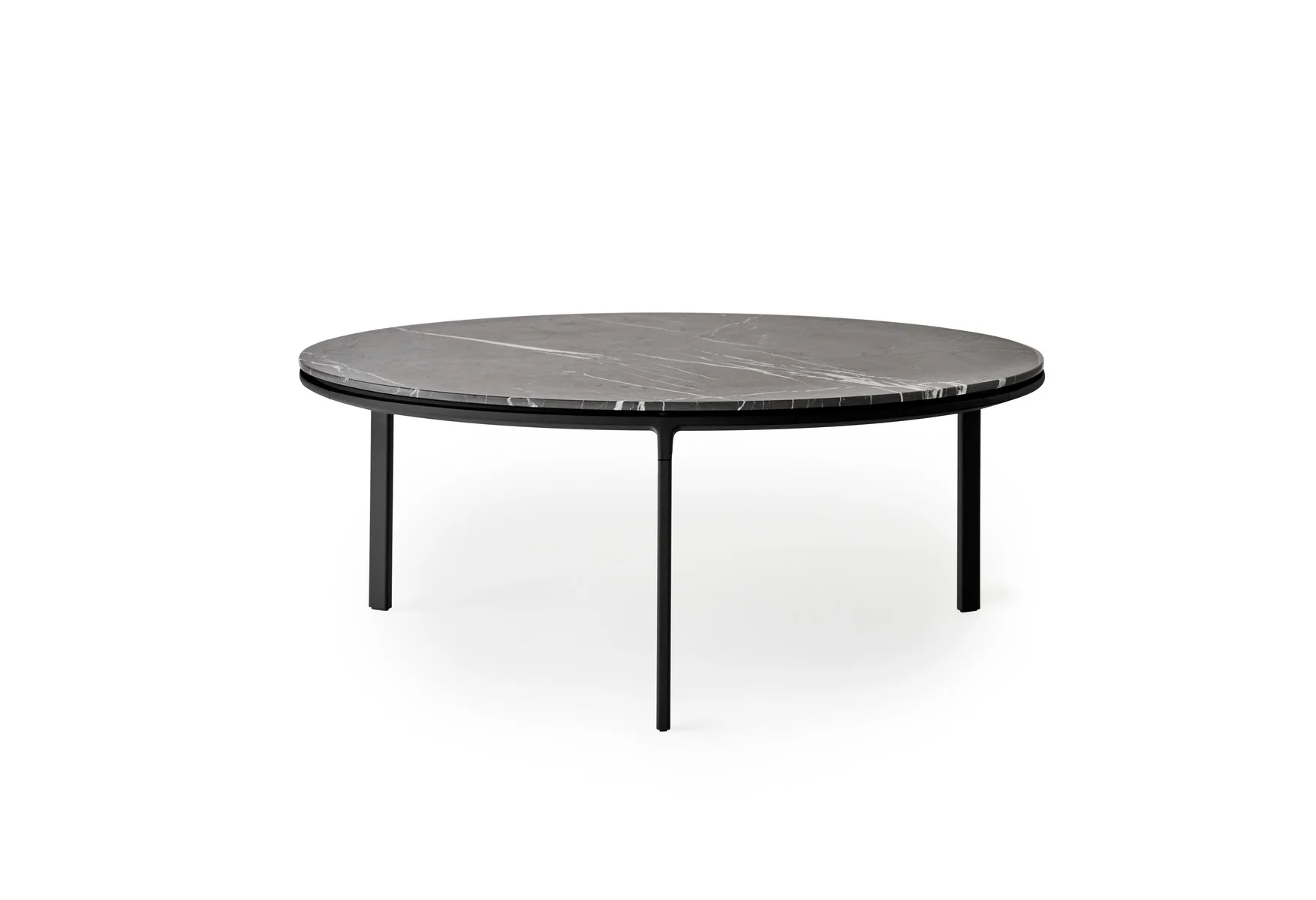 Stolik kawowy 423 ciemnoszary marmurowy blat z ciemną aluminiową podstawą - Image 19