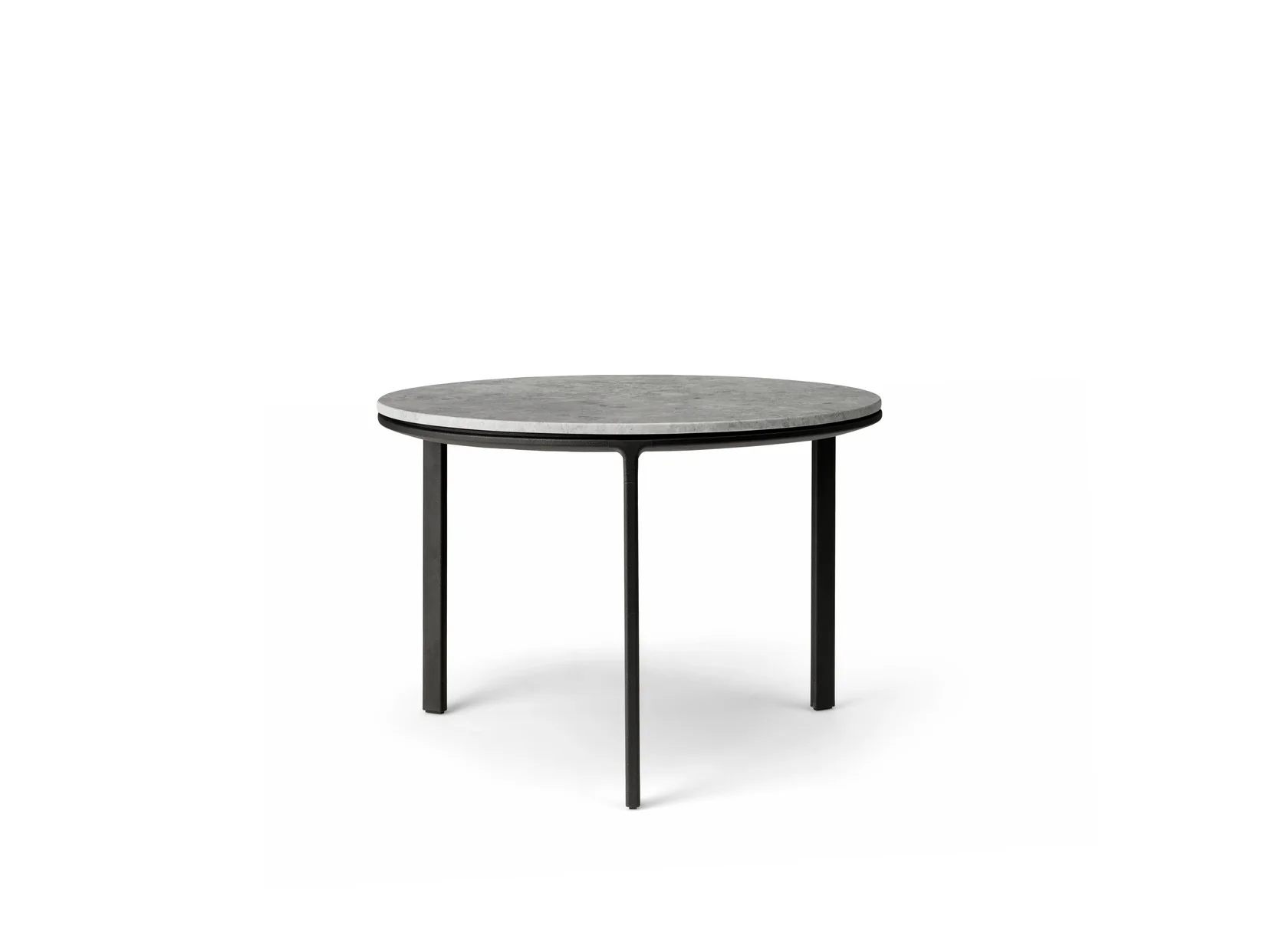 Stolik kawowy 423 jasnoszary marmurowy blat z ciemną aluminiową podstawą - Image 11