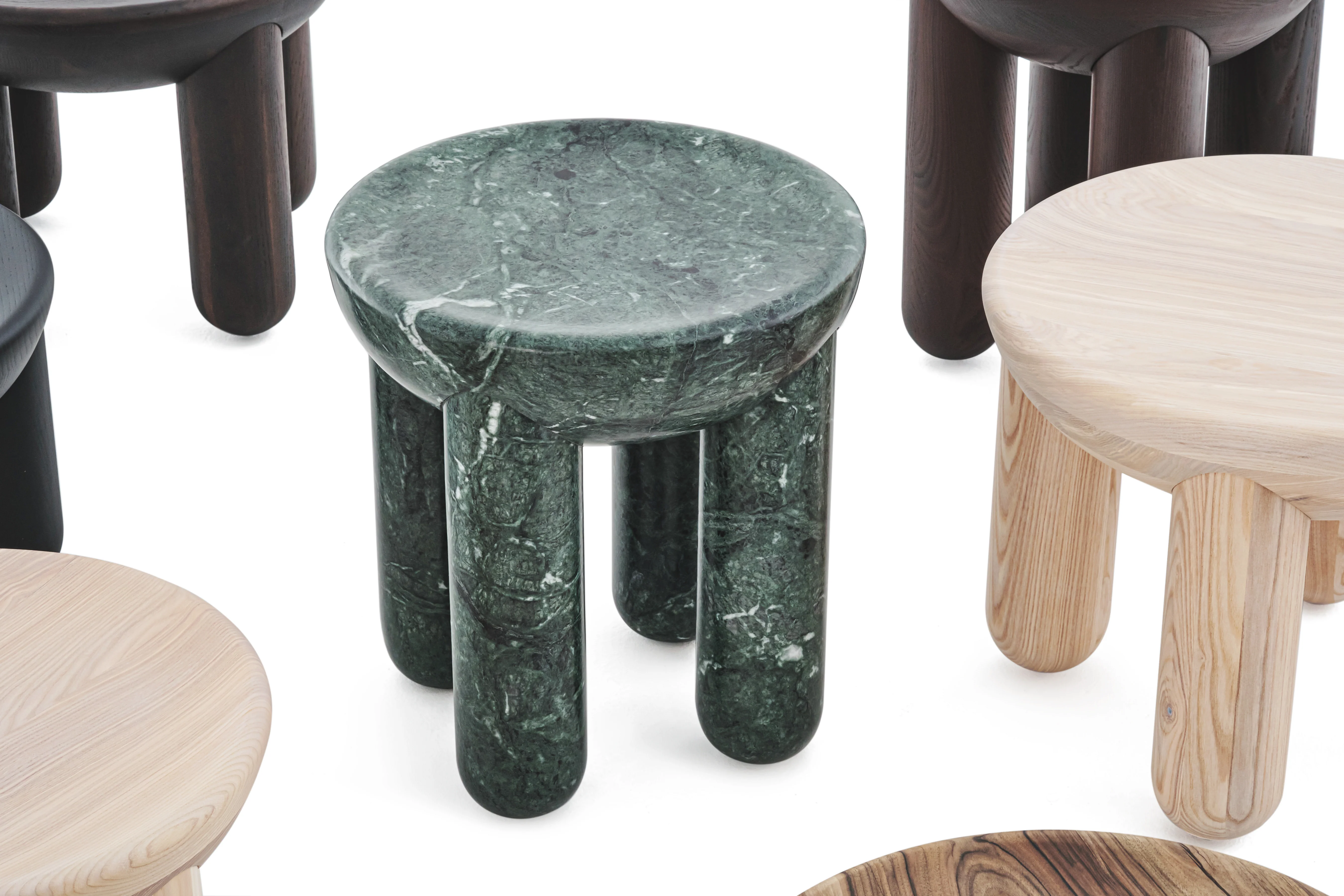 Stolik kawowy FREYJA 3 - NUMBERED EDITION zielony marmur - Image 7