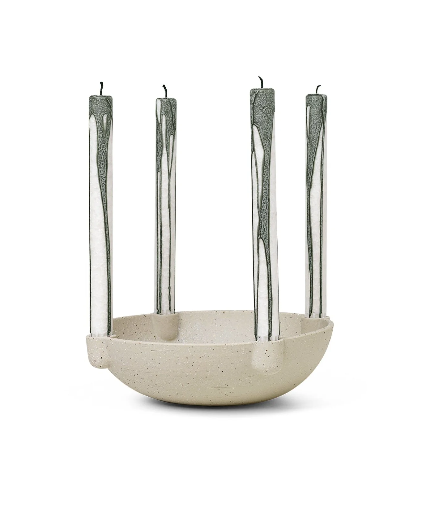 Świecznik BOWL piaskowa ceramika