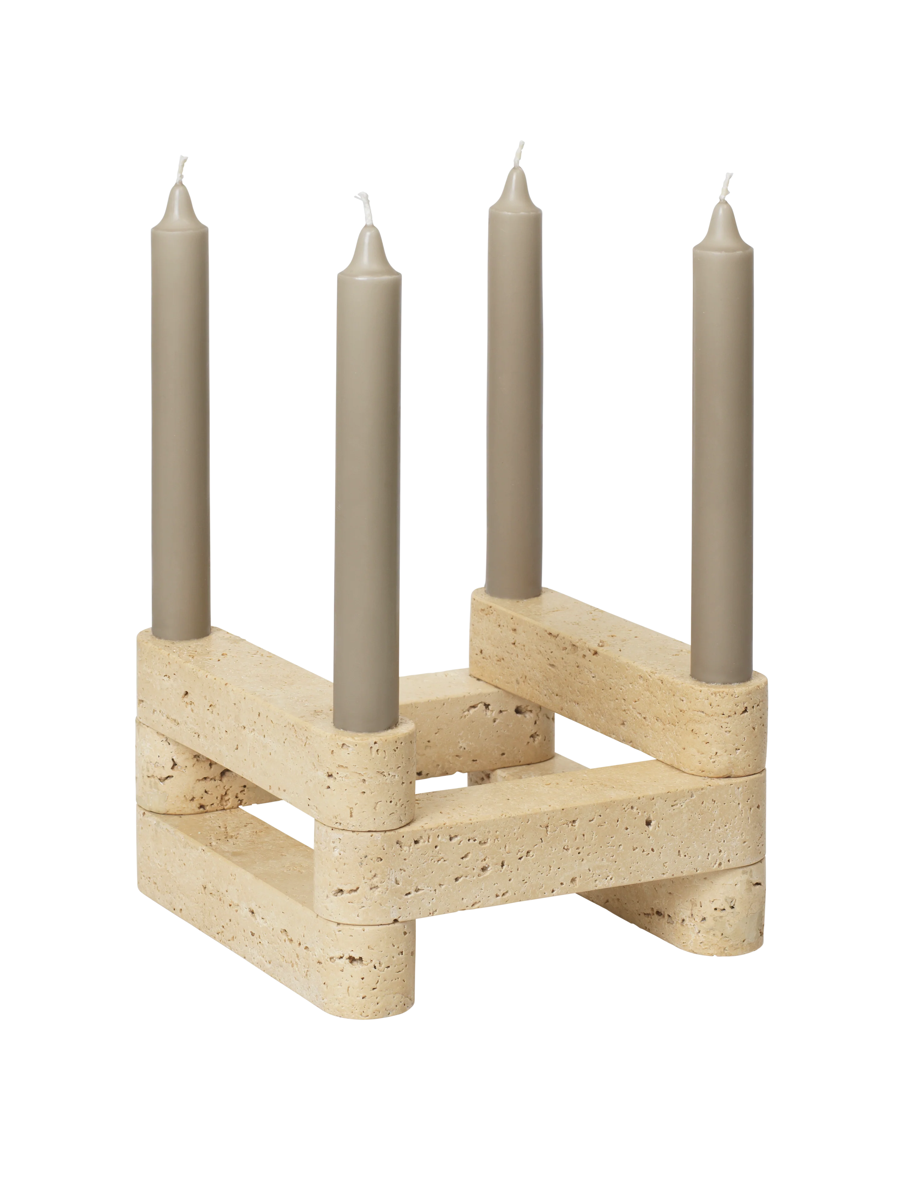 Świecznik modułowy NEWEL trawertyn - Image 7