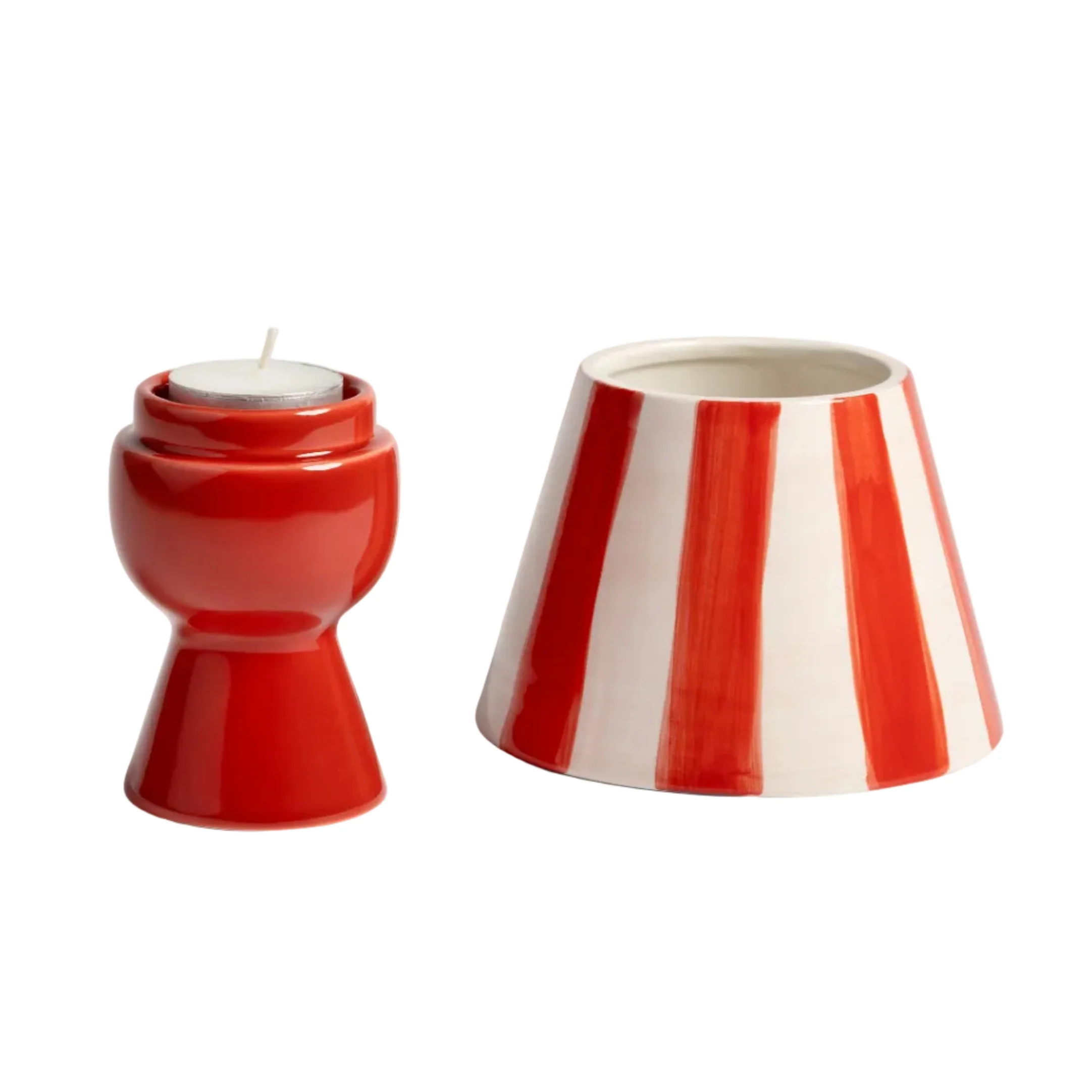 Świecznik na tealight CANTINE czerwony z białym - Image 3