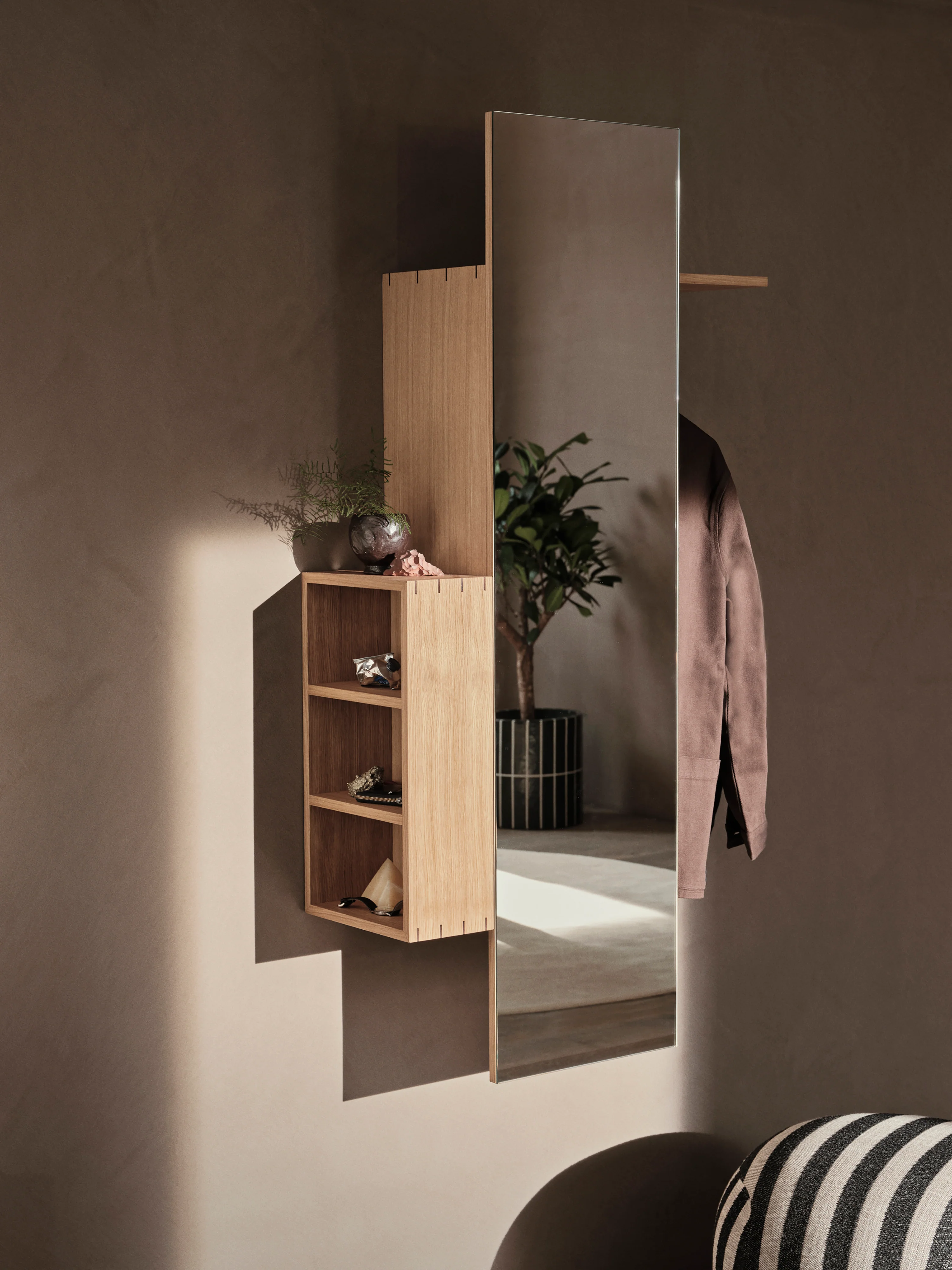 Szafka z lustrem BON HALLWAY CABINET olejowany dąb - Image 2