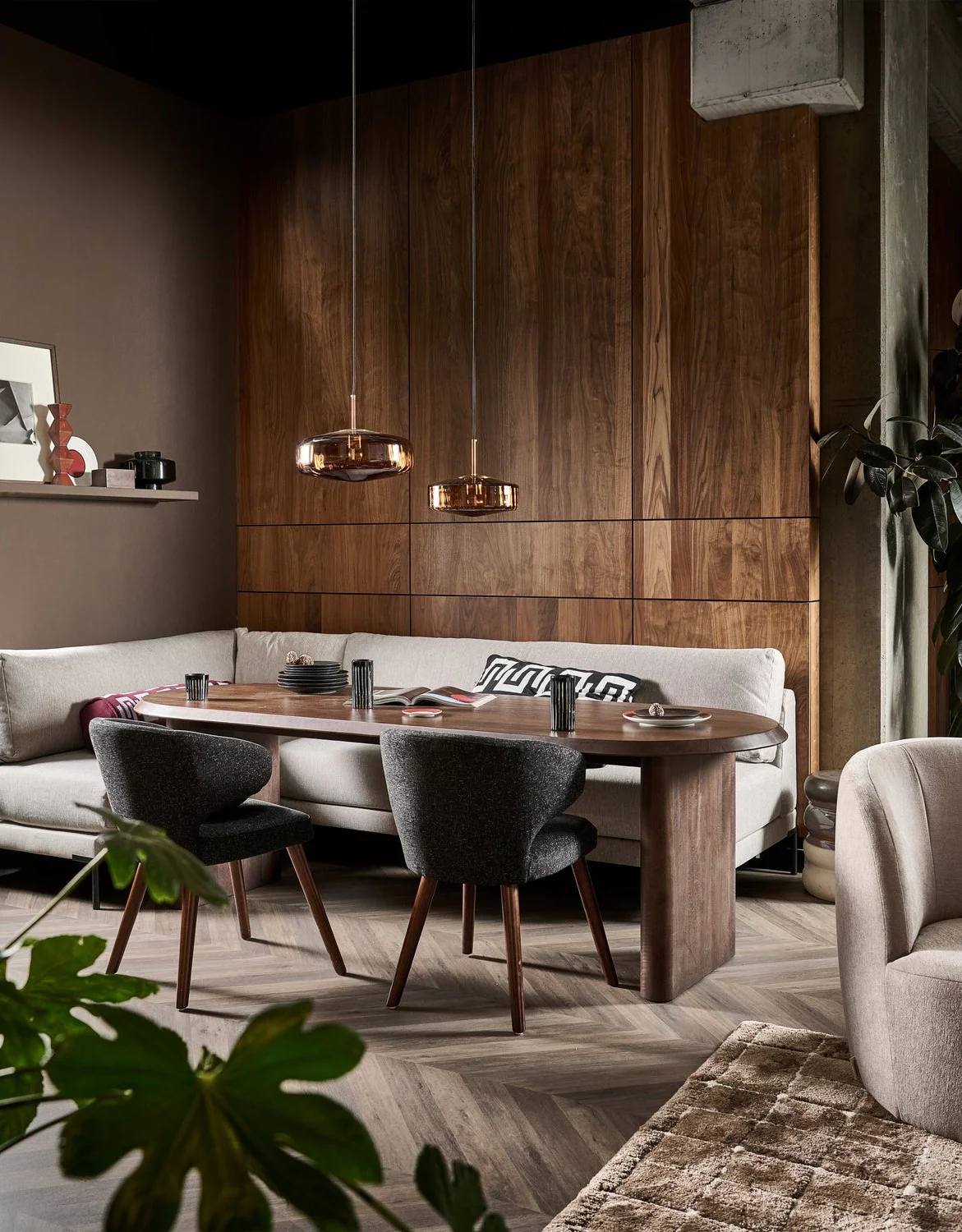 Szezlong lewostronny COUPLE DINING BENCH beżowy - Image 2