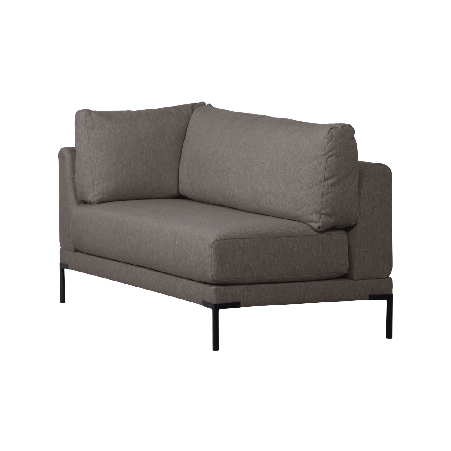 Szezlong prawostronny COUPLE DINING BENCH szary
