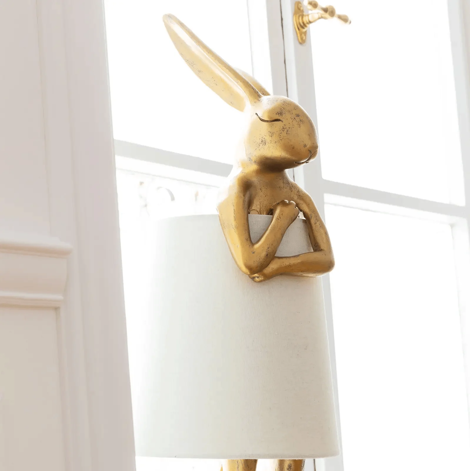 Lampa stołowa złota w kształcie królika - Image 7