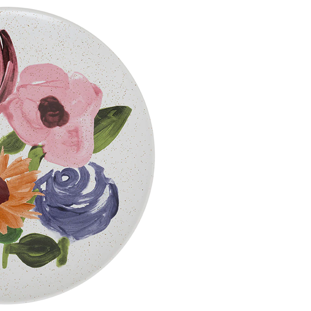 Talerz obiadowy ceramiczny HANAKO motyw roślinny - Image 3