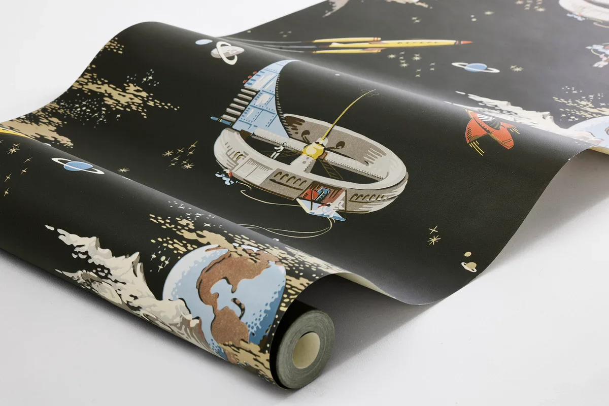 Tapeta dziecięca z motywem kosmosu SPACE ADVENTURE czarny - Image 5