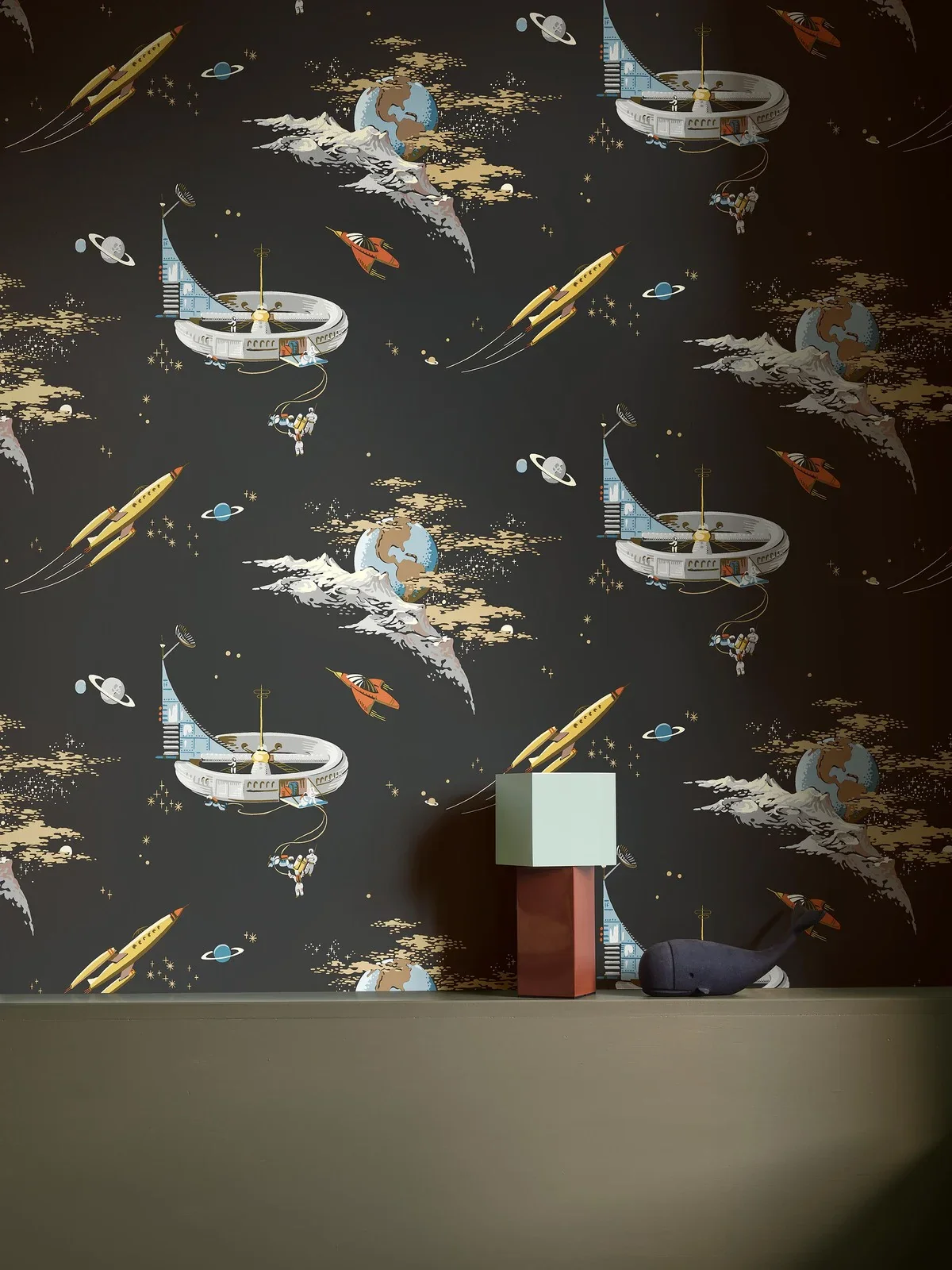Tapeta dziecięca z motywem kosmosu SPACE ADVENTURE czarny - Image 7