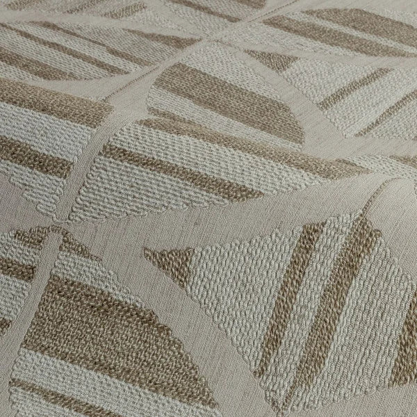Tapeta strukturalna imitująca haft z geometrycznym wzorem FILANDRA khaki - Image 3