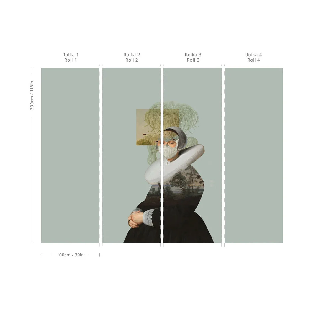 Tapeta flizelinowa LANDSCAPE MUSE zielony - Image 2