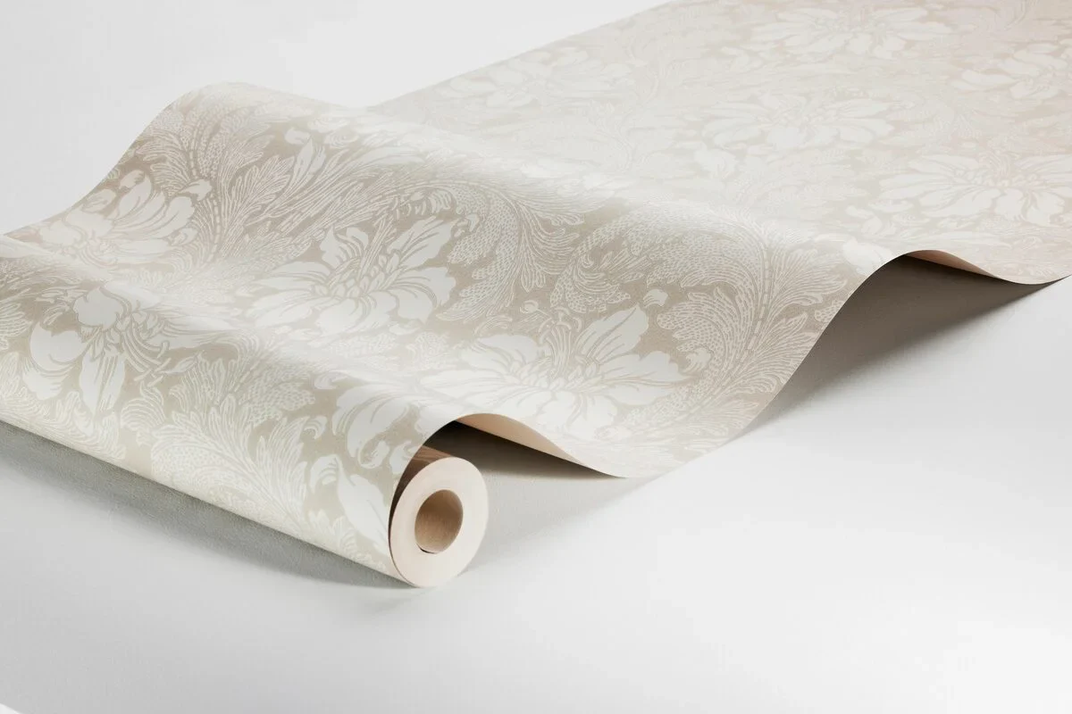 Tapeta flizelinowa papierowa z roślinnym wzorem ACANTHUS beżowy - Image 3