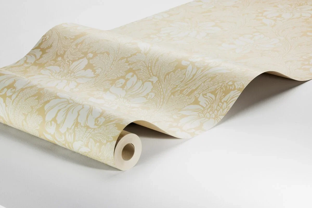 Tapeta flizelinowa papierowa z roślinnym wzorem ACANTHUS żółty - Image 4