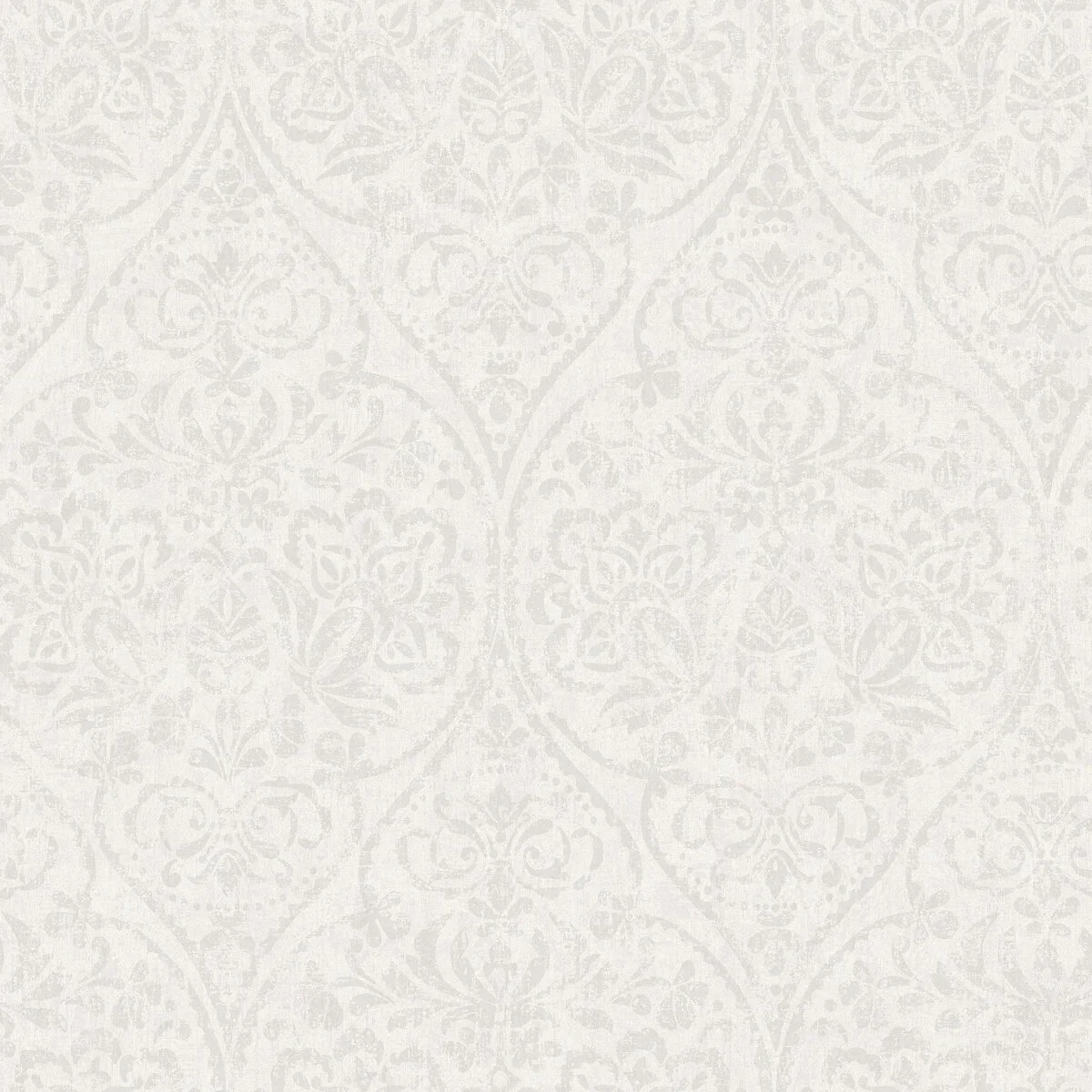 Tapeta flizelinowa papierowa w medaliony HIDDEN MEDALLION szarobeżowy