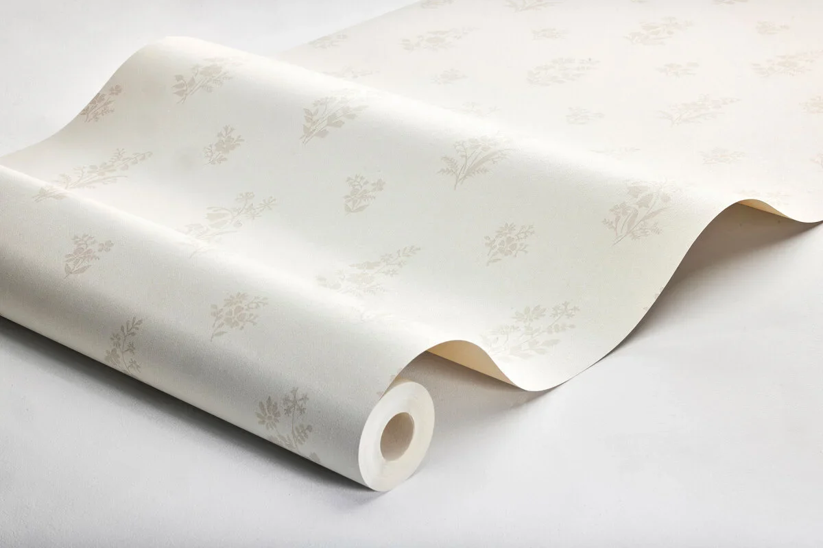 Tapeta flizelinowa papierowa z roślinnym wzorem PETIT FLEURS beżowy - Image 3