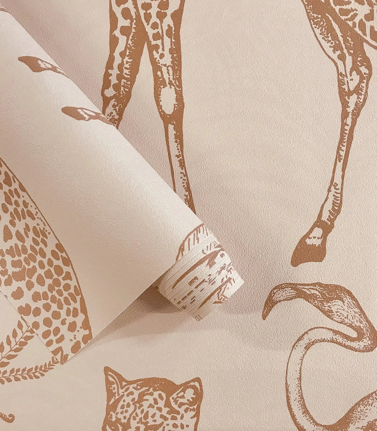 Tapeta z motywem zwierzęcym SAFARI BEIGE brązowy z beżowym - Image 5
