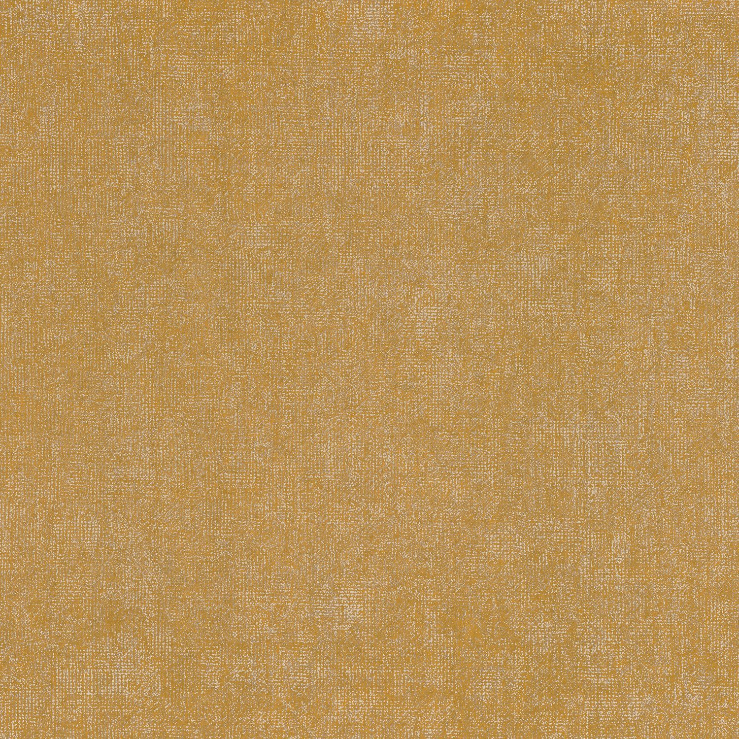 Tapeta strukturalna imitująca len TENERE - OCRE musztardowy
