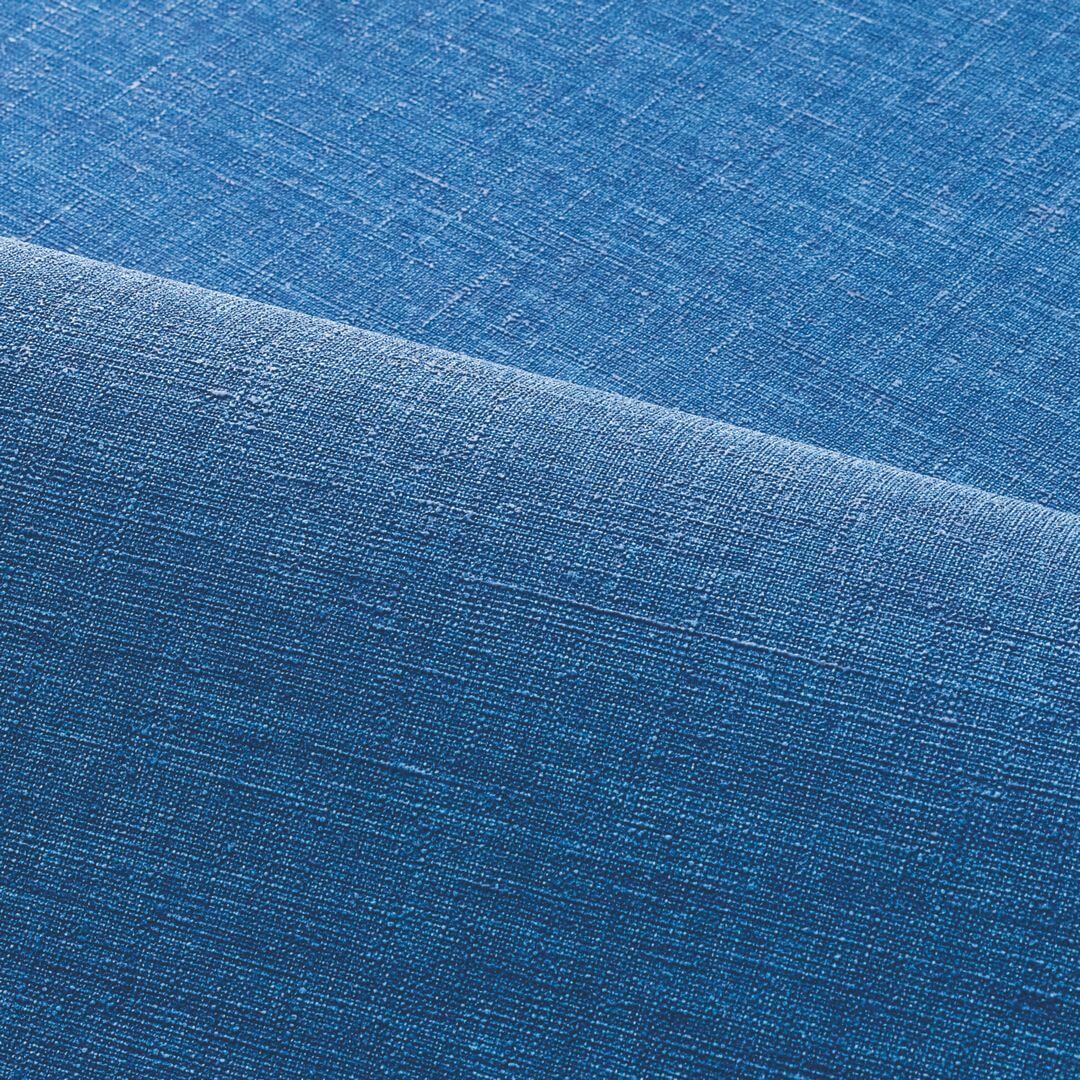 Tapeta strukturalna imitująca lniane płótno SHINOK - BLEU ROI niebieski - Image 3