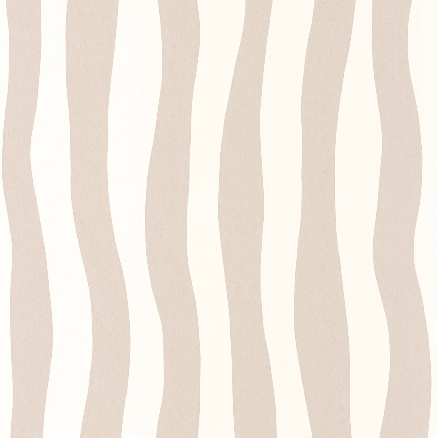 Tapeta strukturalna z abstrakcyjnym wzorem w falujące paski SUNDAE - BEIGE POUDRE pudrowy beż