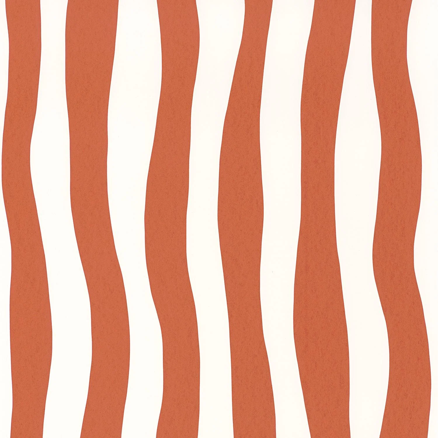 Tapeta strukturalna z abstrakcyjnym wzorem w falujące paski SUNDAE - TERRACOTTA terakota