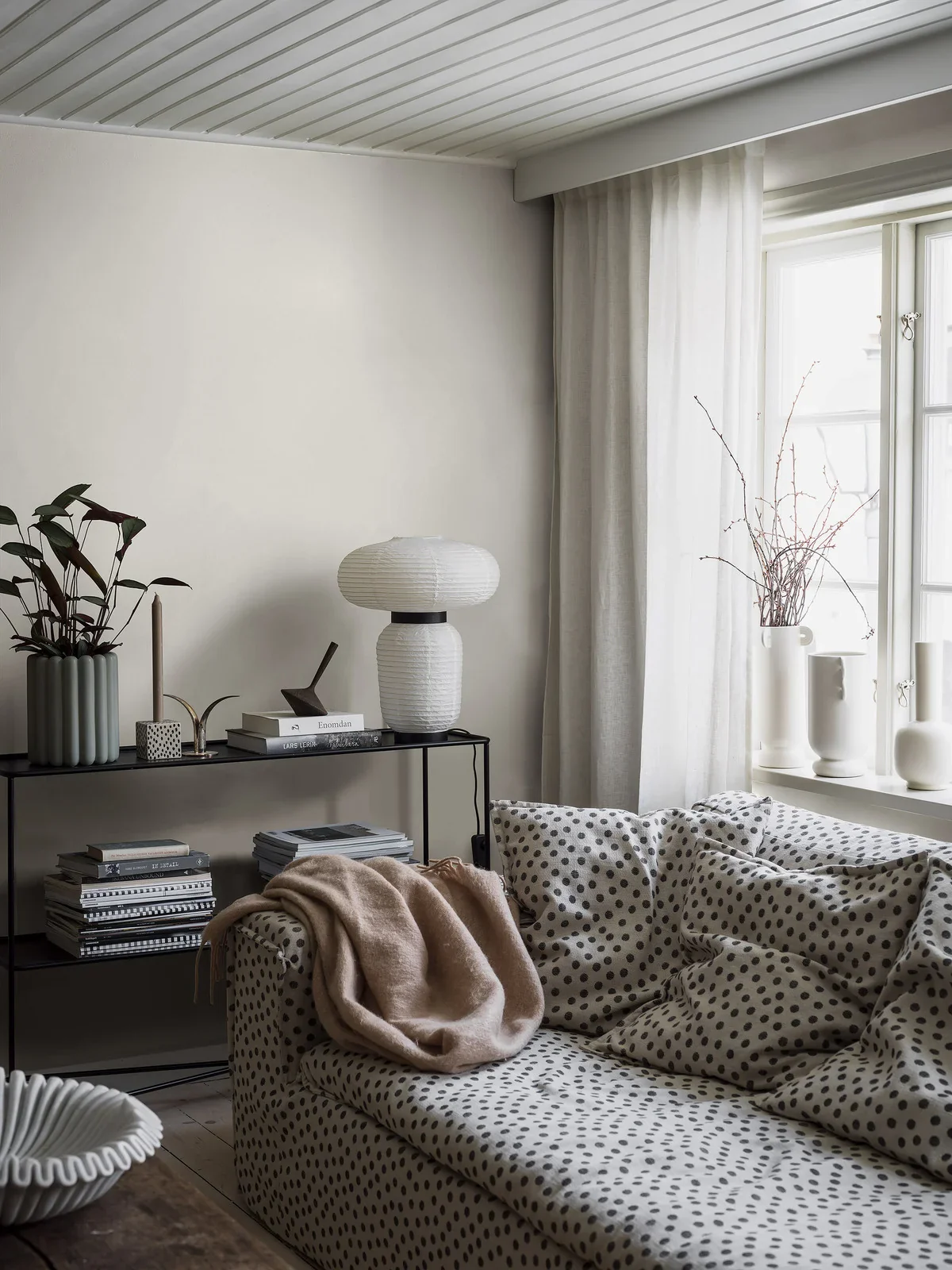 Tapeta strukturalna imitująca len LINEN - CALM WHITE biały - Image 2