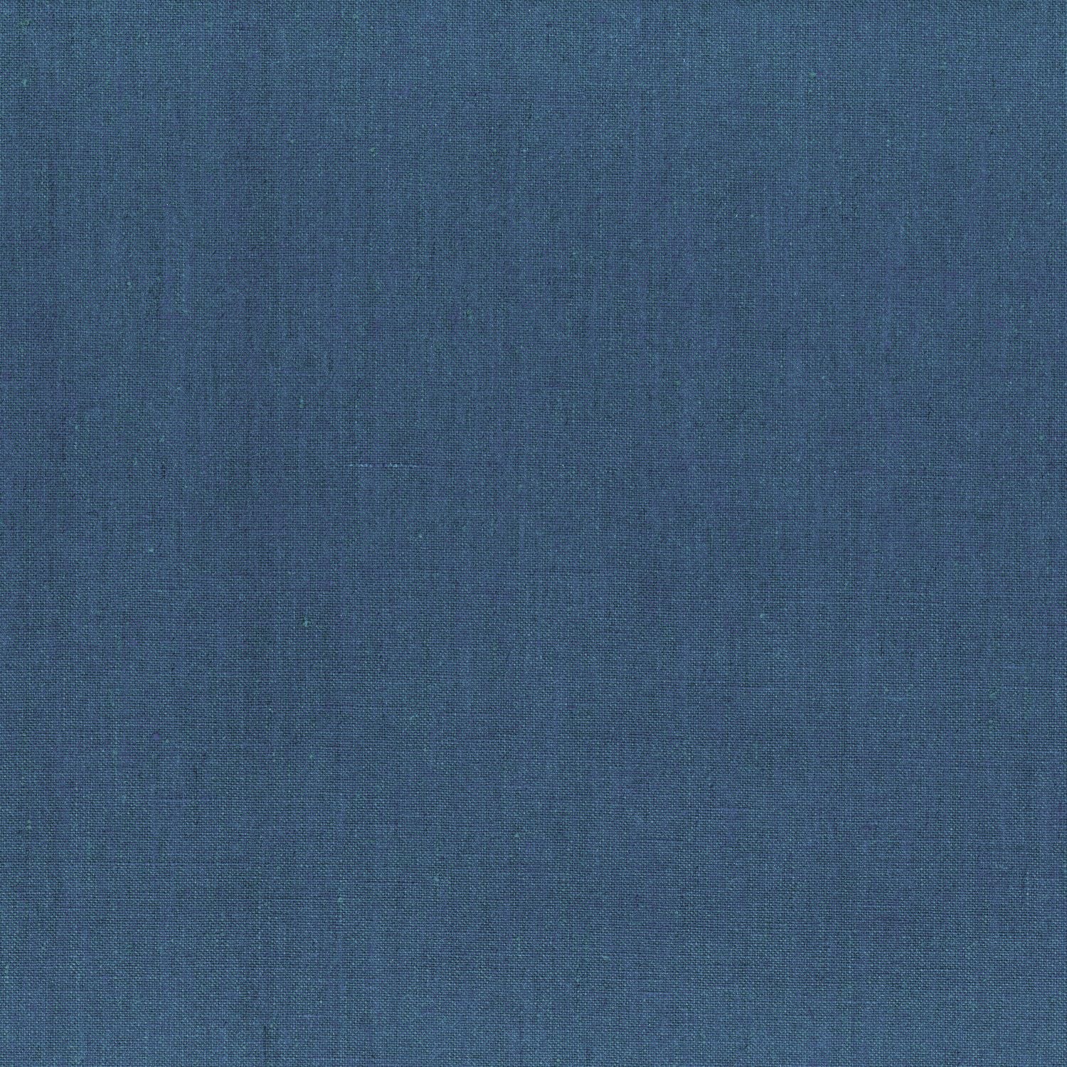 Tapeta tekstylna lniana LINORA - BLEU INDIGO niebieski indigo