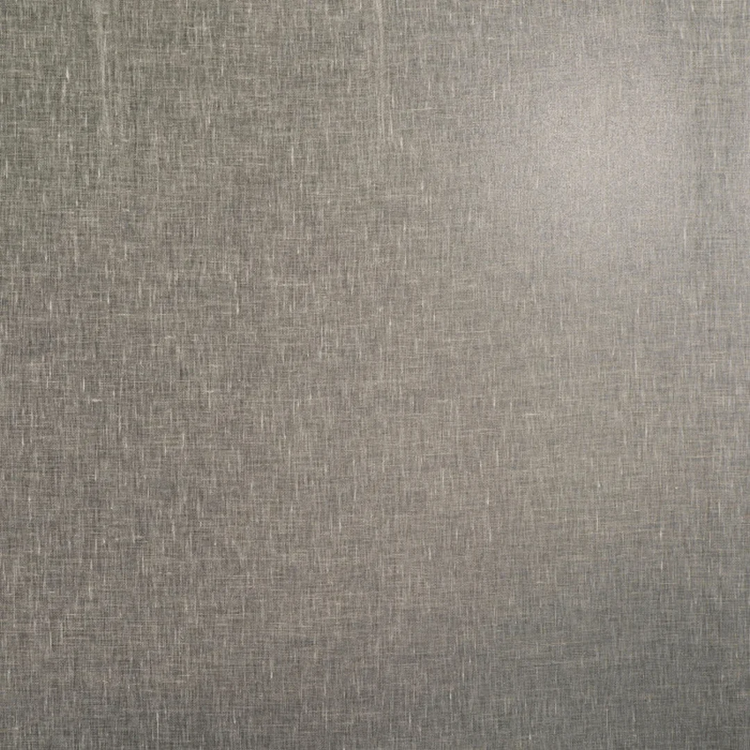 Tapeta tekstylna lniana z efektem opalizacji ELARA - GRIS CENDRÉ szarobrązowy