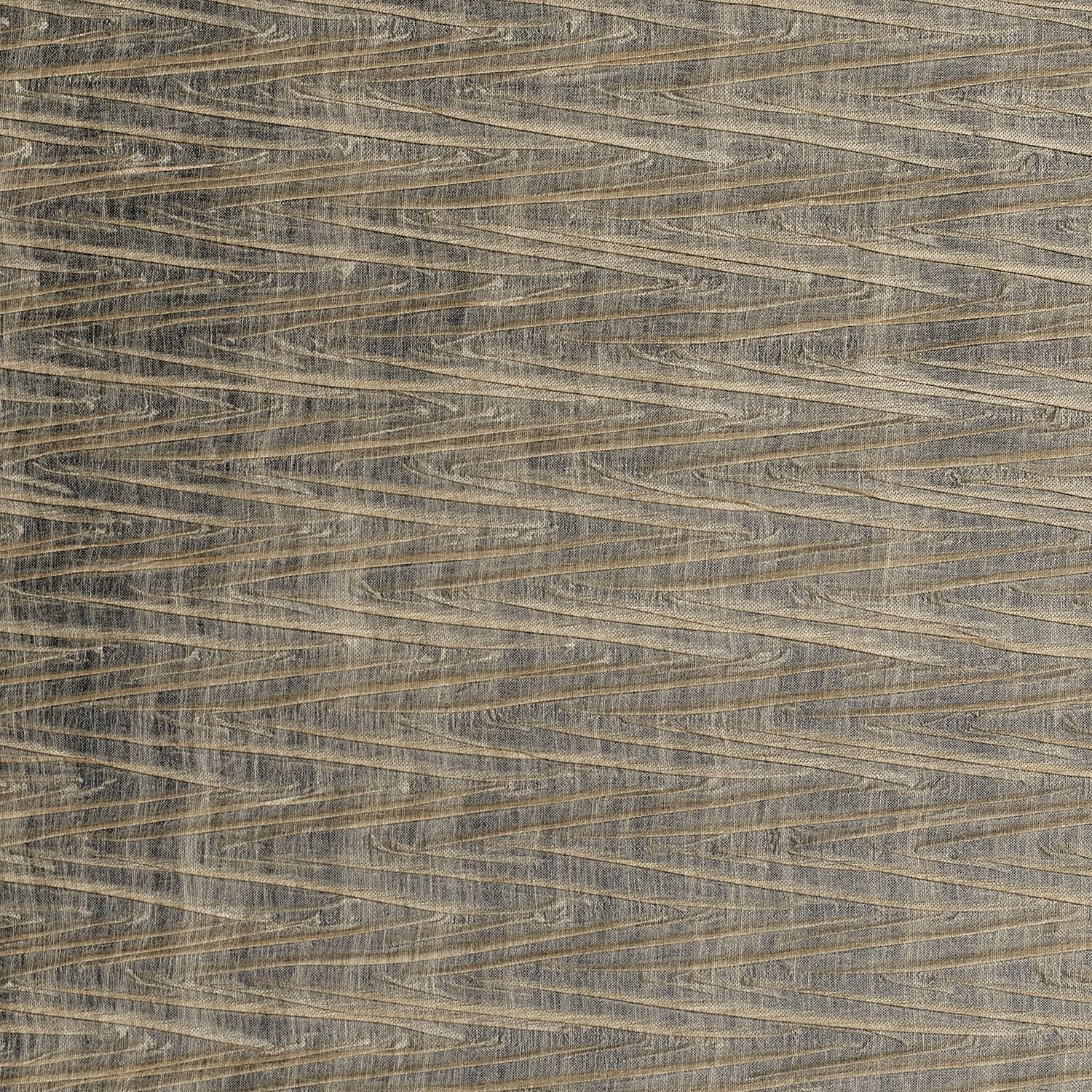 Tapeta tekstylna strukturalna metalizująca z motywem geometrycznym THÉIA taupe