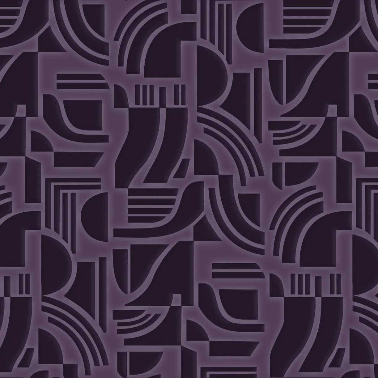 Tapeta tekstylna strukturalna z geometrycznym wzorem ARCANE - AUBERGINE burgundowy