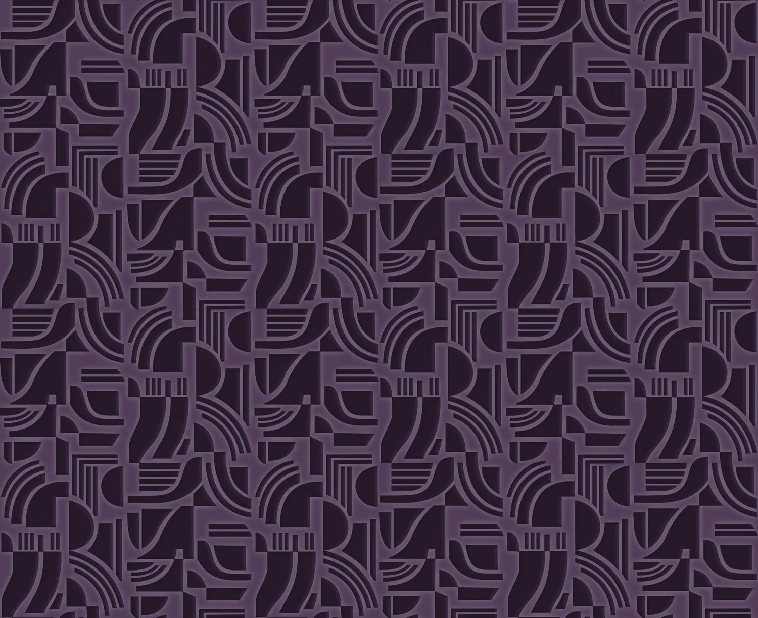 Tapeta tekstylna strukturalna z geometrycznym wzorem ARCANE - AUBERGINE burgundowy - Image 3