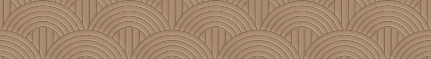 Tapeta tekstylna strukturalna z geometrycznym wzorem łuków VOLUTIS - BEIGE POUDRÉ pudrowy beż - Image 3