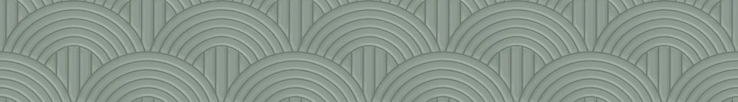 Tapeta tekstylna strukturalna z geometrycznym wzorem łuków VOLUTIS - CÉLADON seledynowy - Image 4