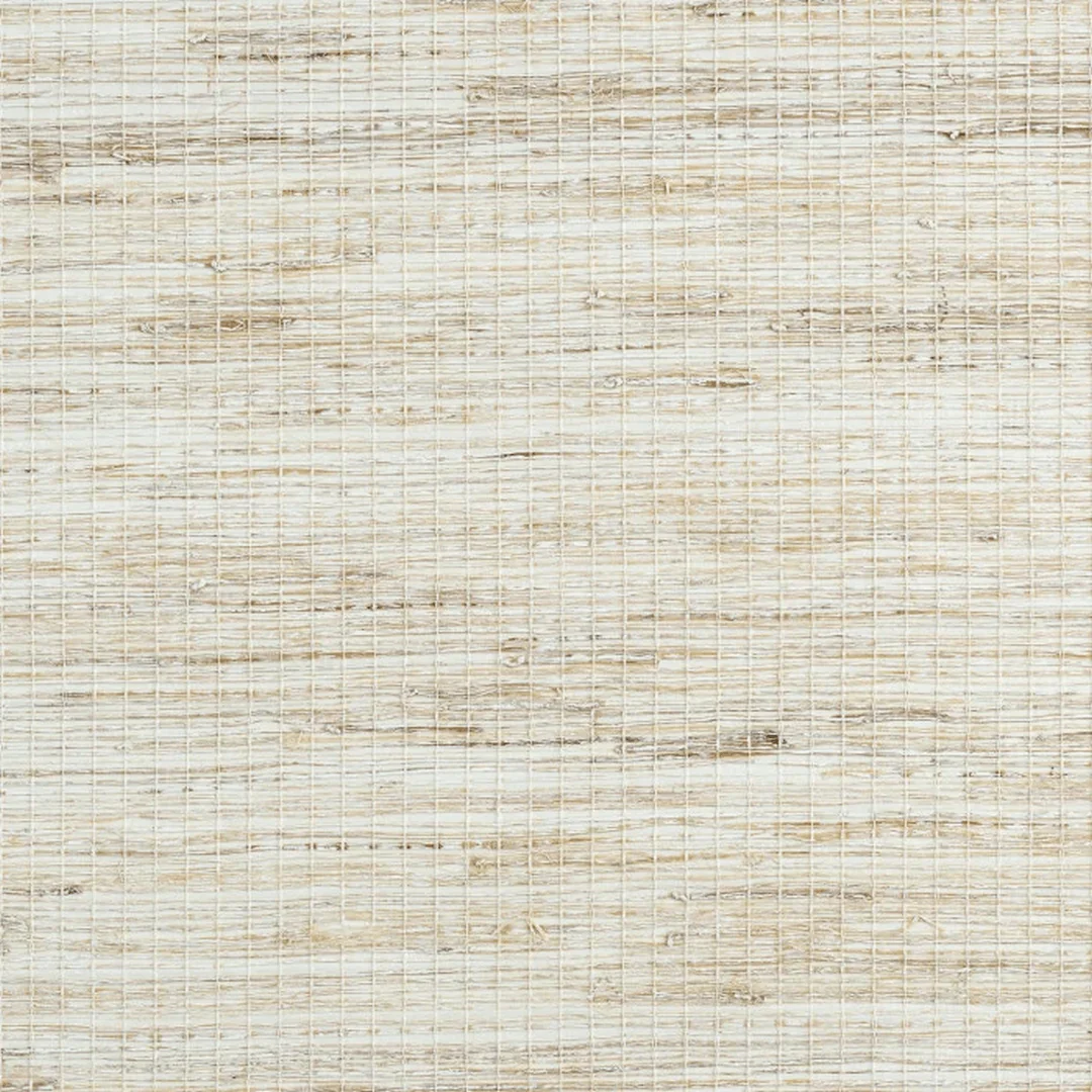 Tapeta strukturalna tekstylna z naturalnych włókien KAZURA - NATUREL biały z beżowym