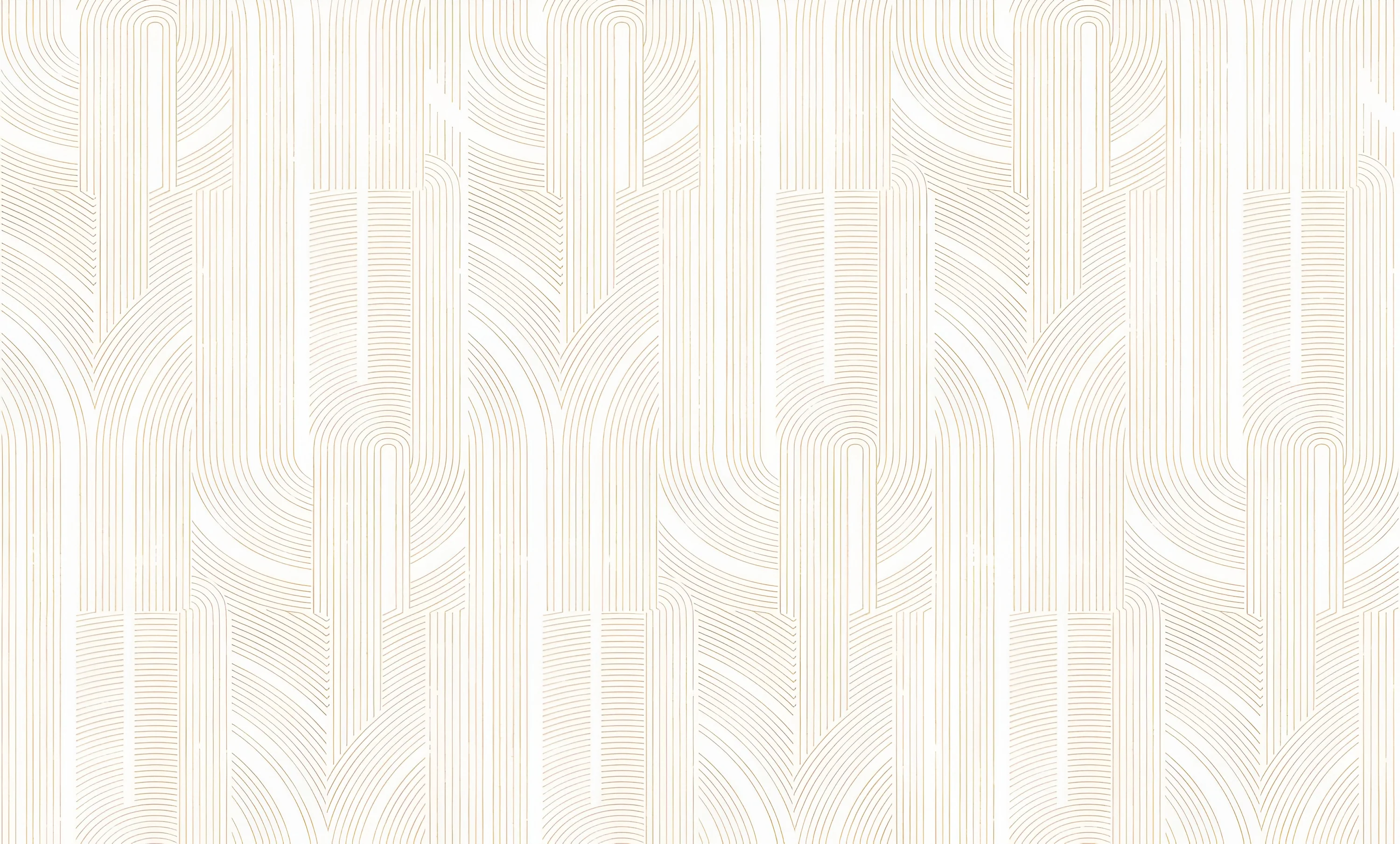 Tapeta metaliczna z geometrycznym wzorem w linie PORTE DORÉE - BLANC/DORÉ biały ze złotym - Image 5