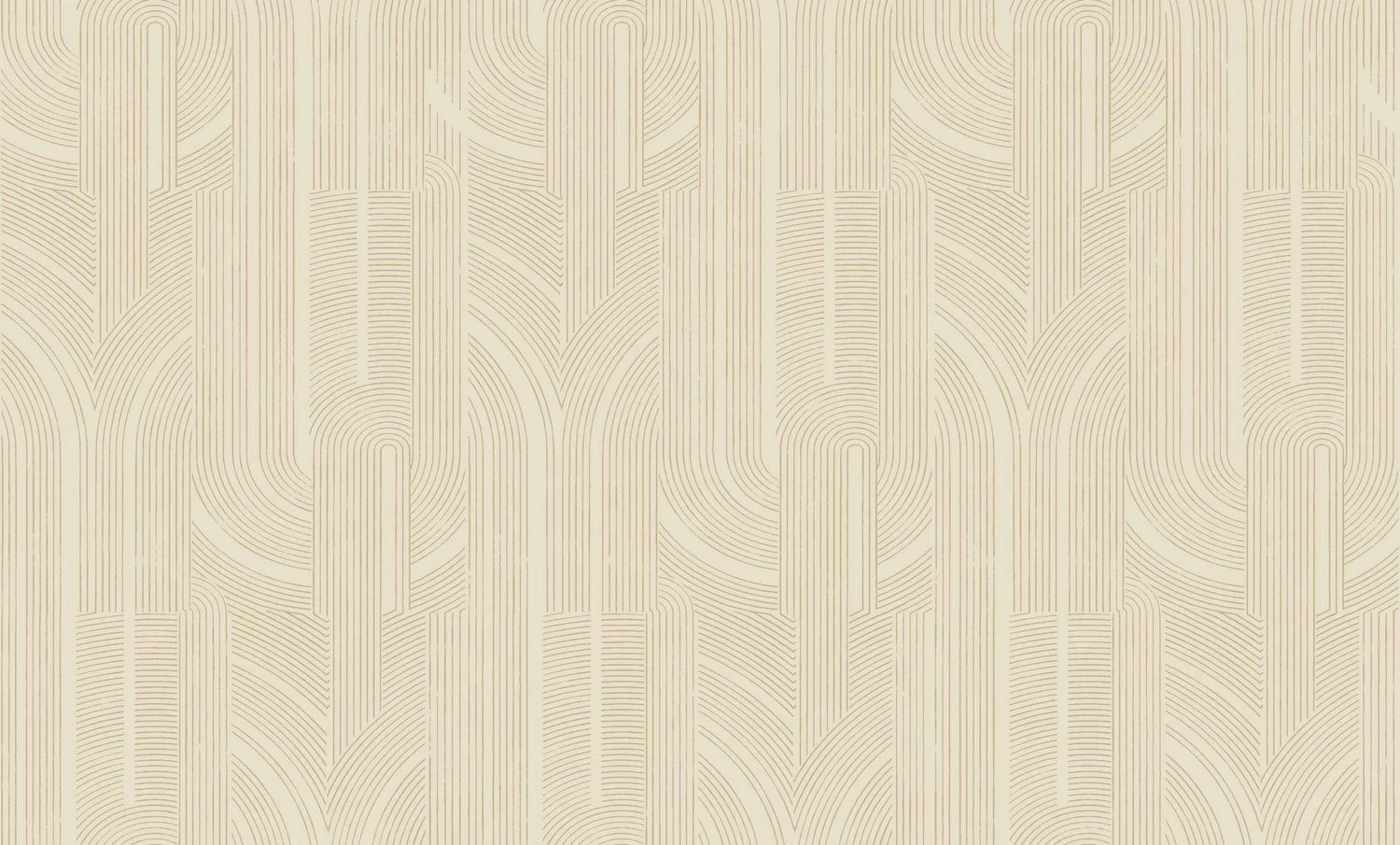 Tapeta metaliczna z geometrycznym wzorem w linie PORTE DORÉE - SABLE/DORÉ beżowy ze złotym - Image 5