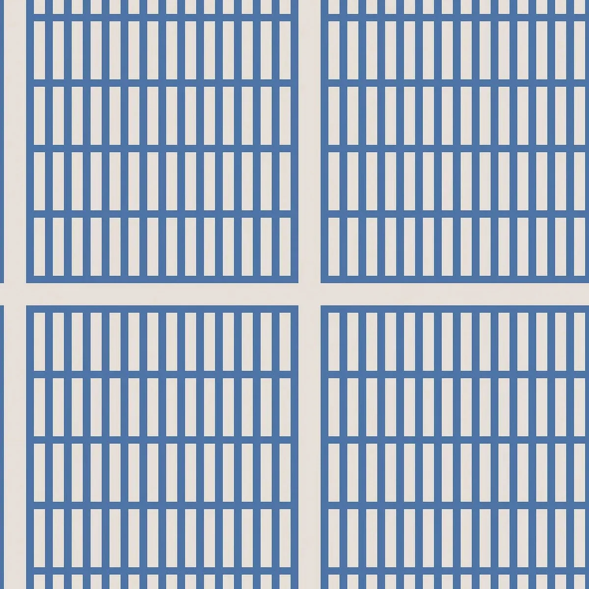 Tapeta z geometrycznym wzorem ALVAR AALTO 14/6 biały z niebieskim