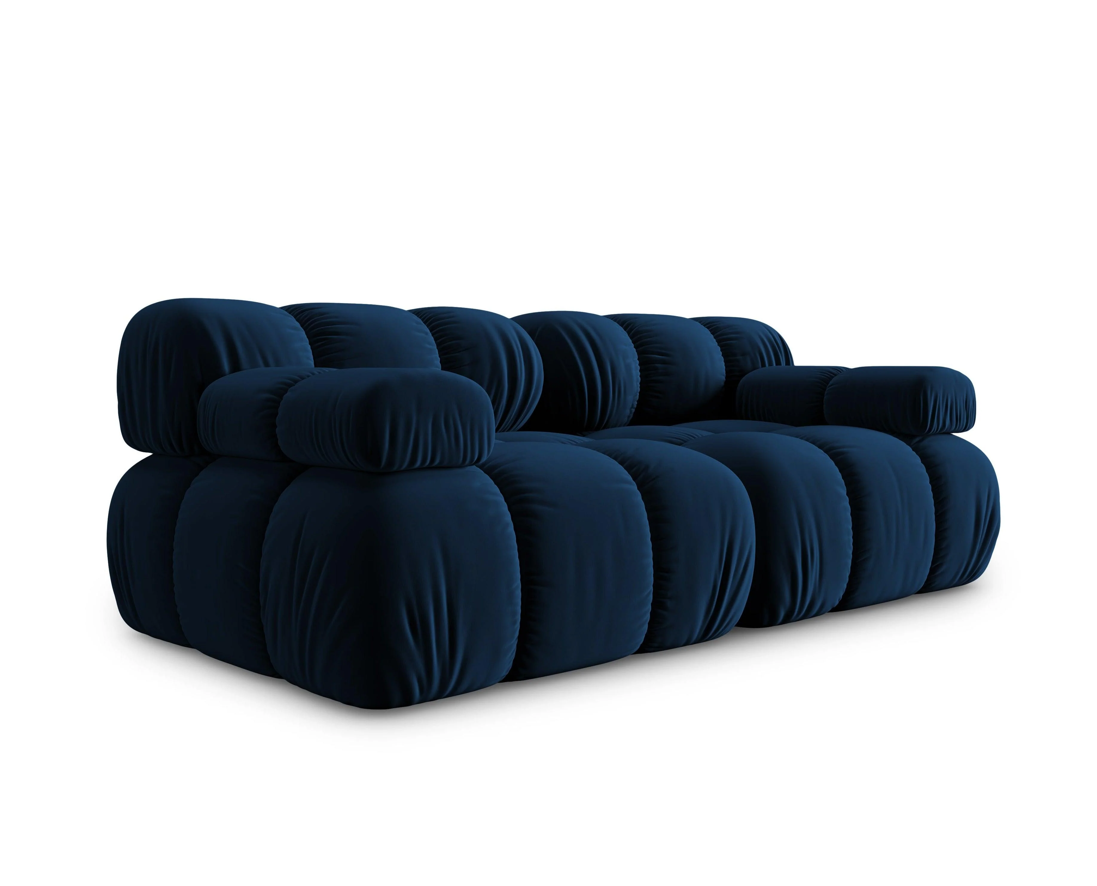 Sofa aksamitna 2-osobowa TROPEA granat królewski