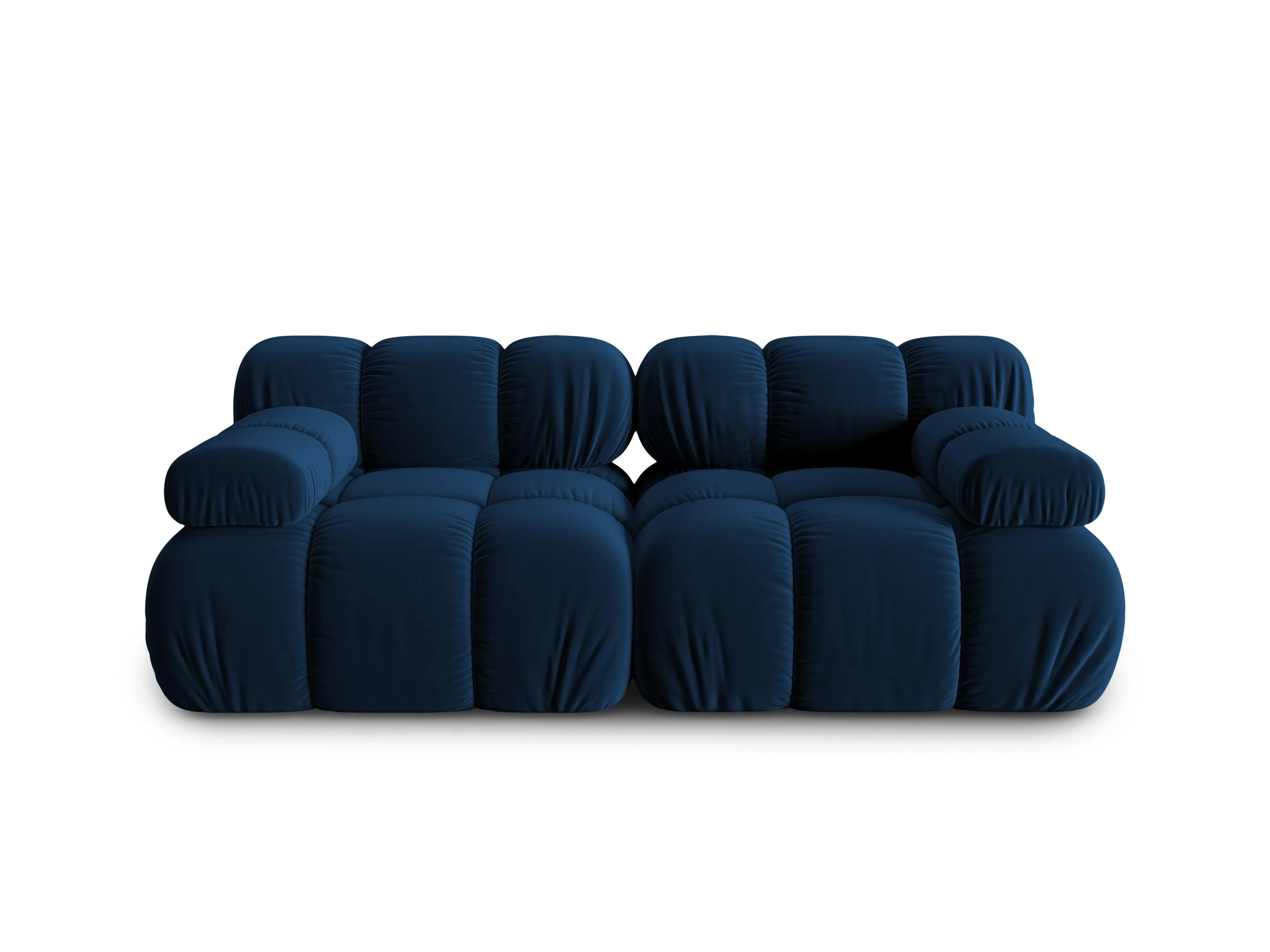 Sofa aksamitna 2-osobowa TROPEA granat królewski - Image 3