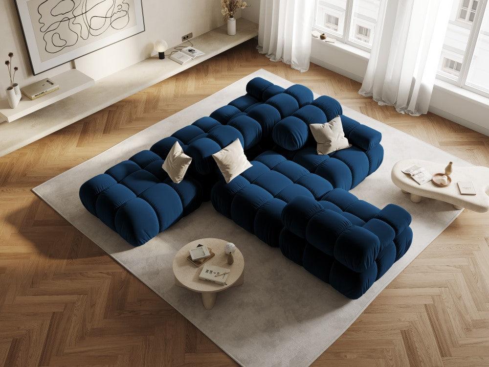 Sofa aksamitna 2-osobowa TROPEA granat królewski - Image 9