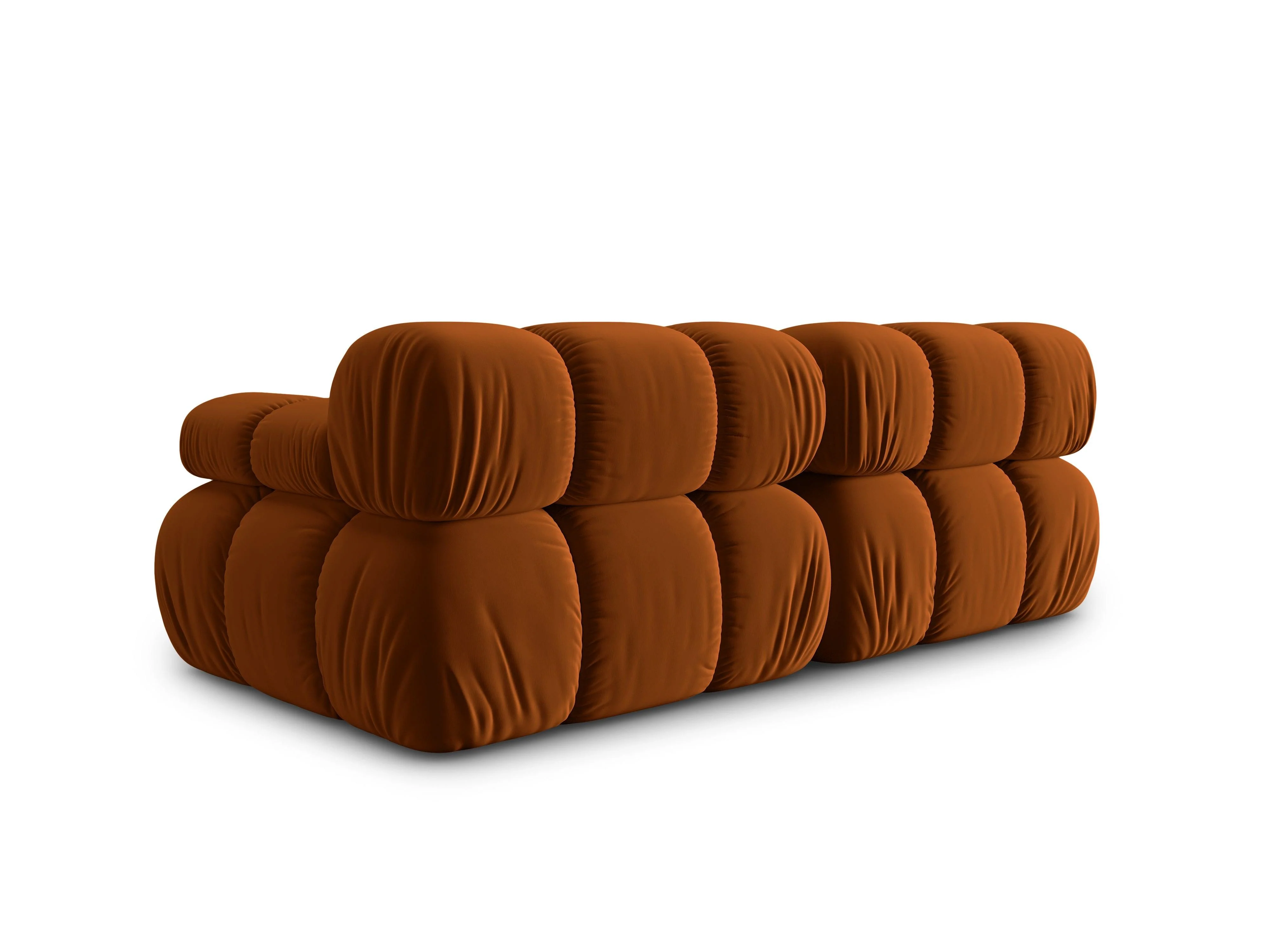 Sofa aksamitna 2-osobowa TROPEA terracotta - Image 5