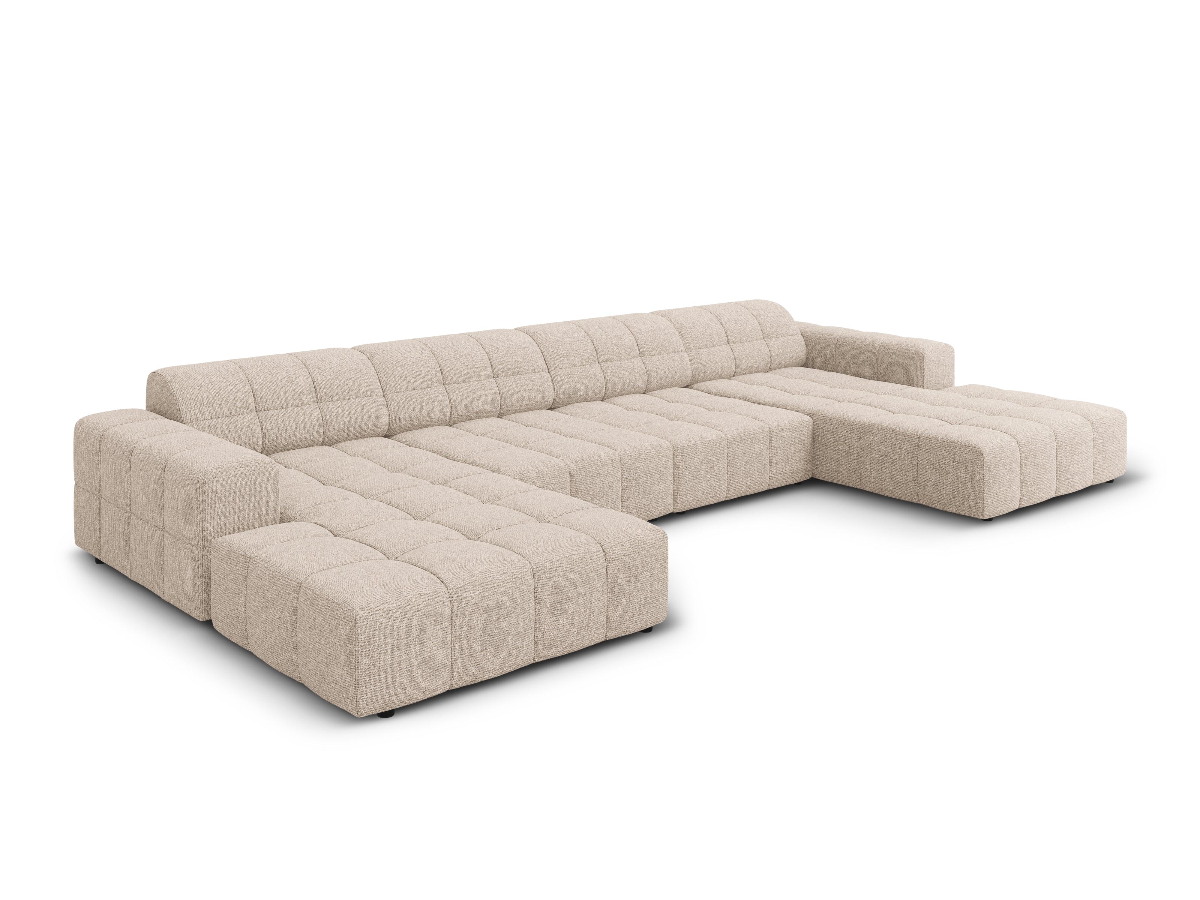 Sofa panoramiczna 6-osobowa CHICAGO beżowy szenil