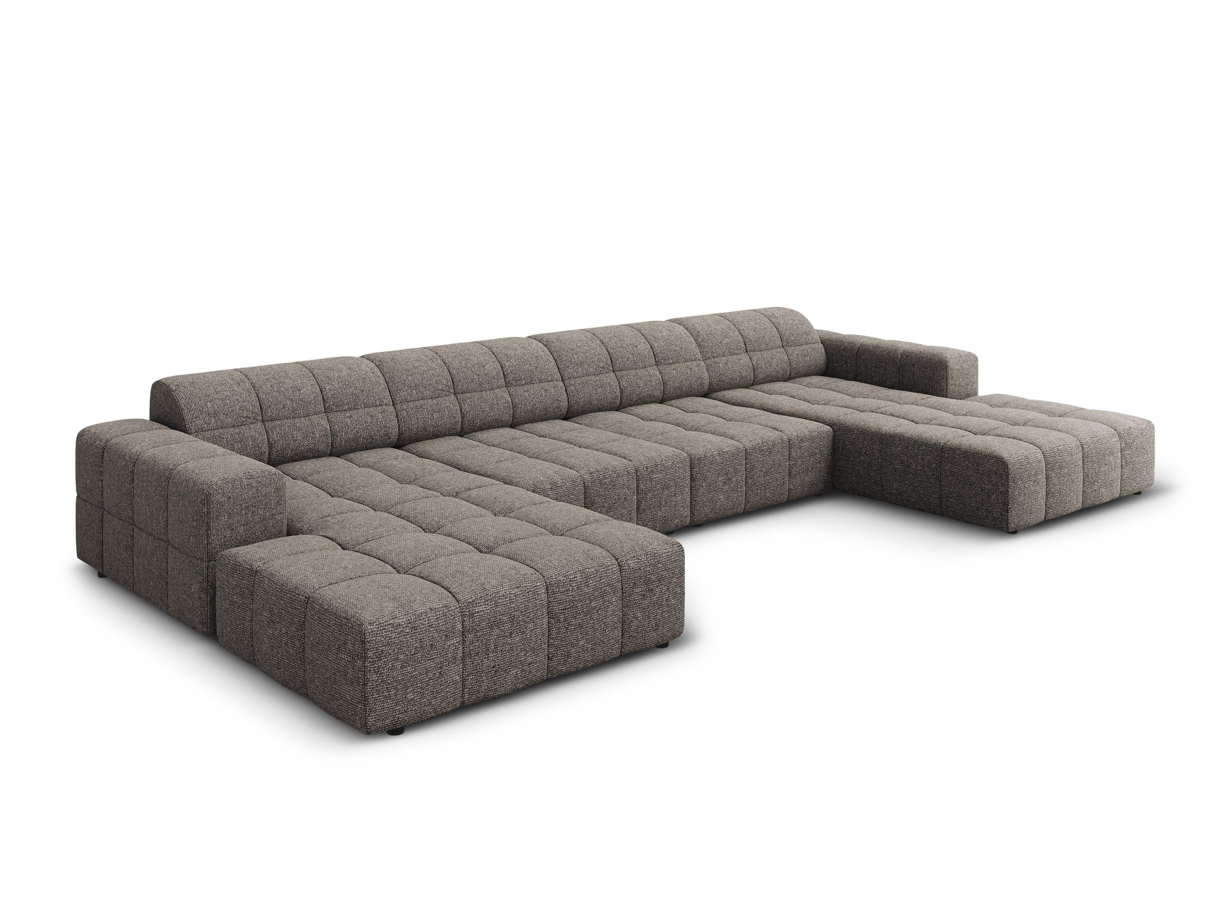 Sofa panoramiczna 6-osobowa CHICAGO szary szenil